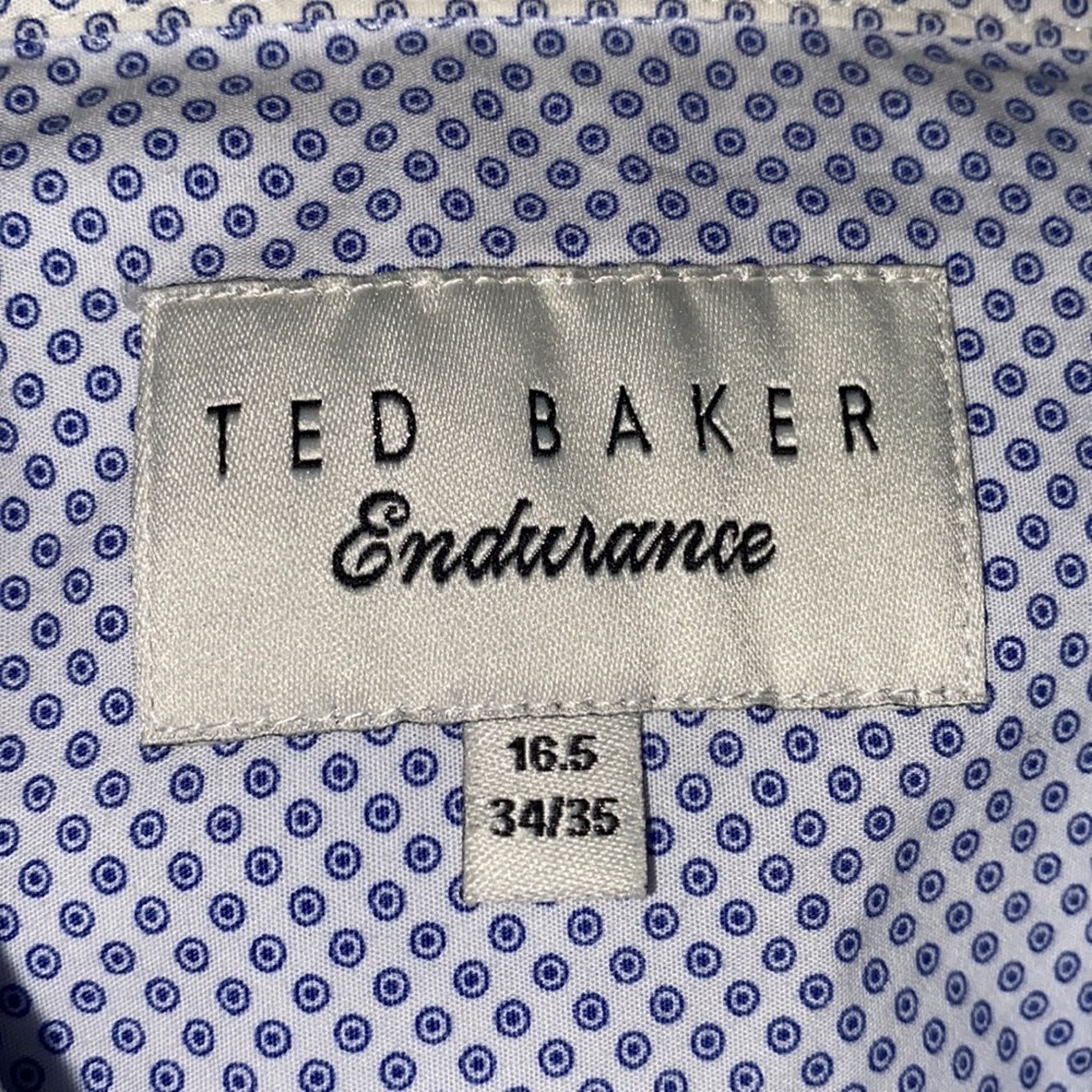 Ted Baker Ted Baker $120 Endurance Performance Shirt Blue 16.5” 34-35 Size US M / EU 48-50 / 2 - 3 Thumbnail