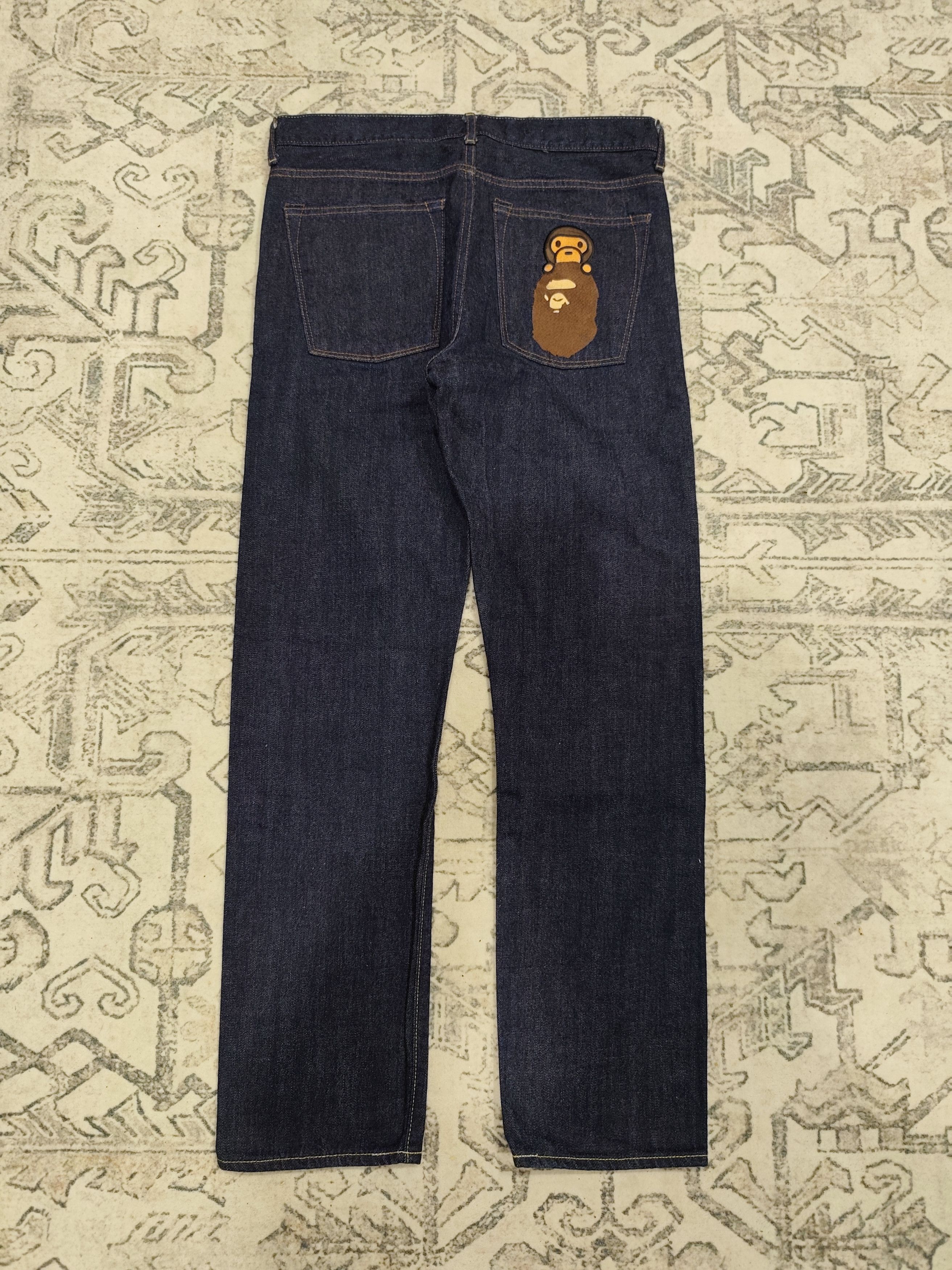 Bape Bathing ape selvedge jeans Size US 32 / EU 48 - 1 Thumbnail