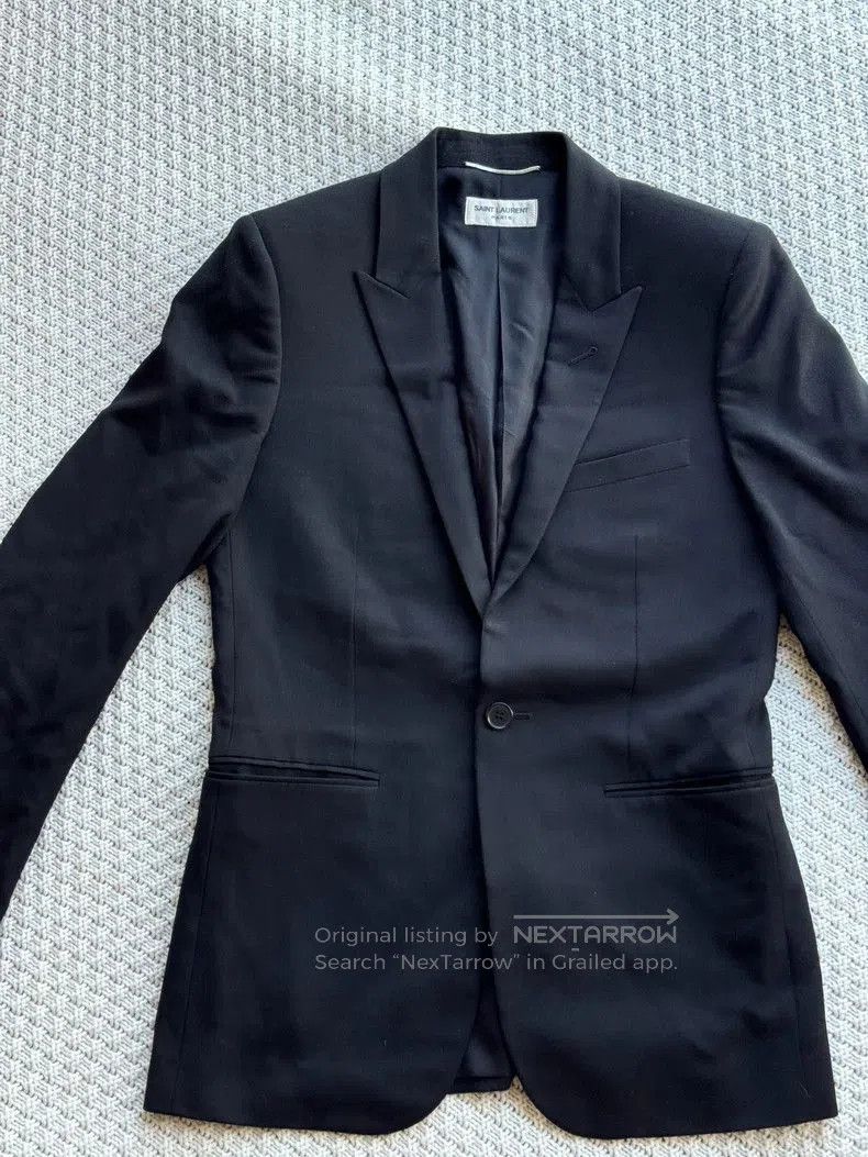 Saint Laurent Paris YSL Black Formal Blazer Jacket. Size US L / EU 52-54 / 3 - 3 Thumbnail