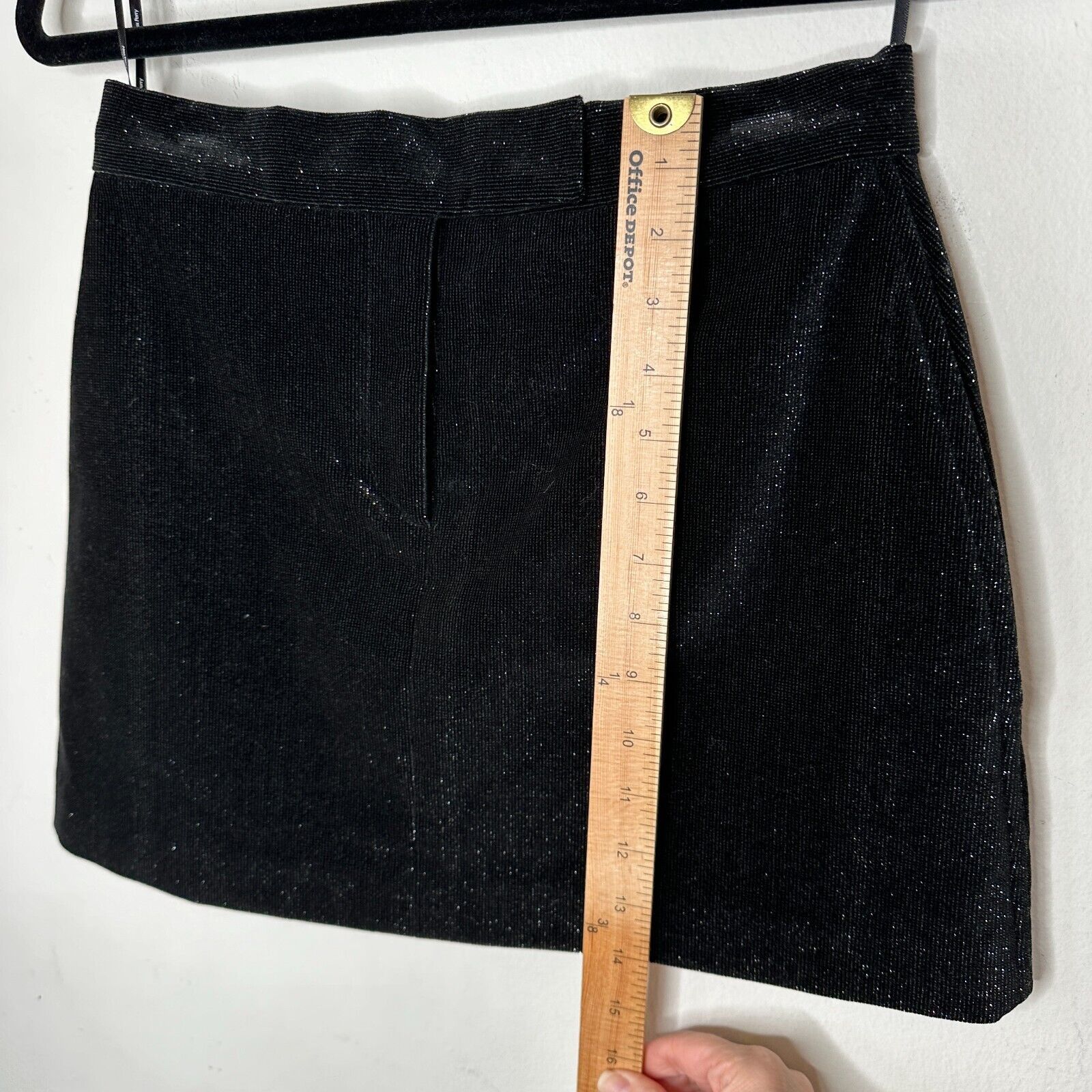 Alex Perry Alex Perry SET Black Shimmer Long Sleeve Shirt Mini Skirt 6 Size S / US 4 / IT 40 - 15 Thumbnail