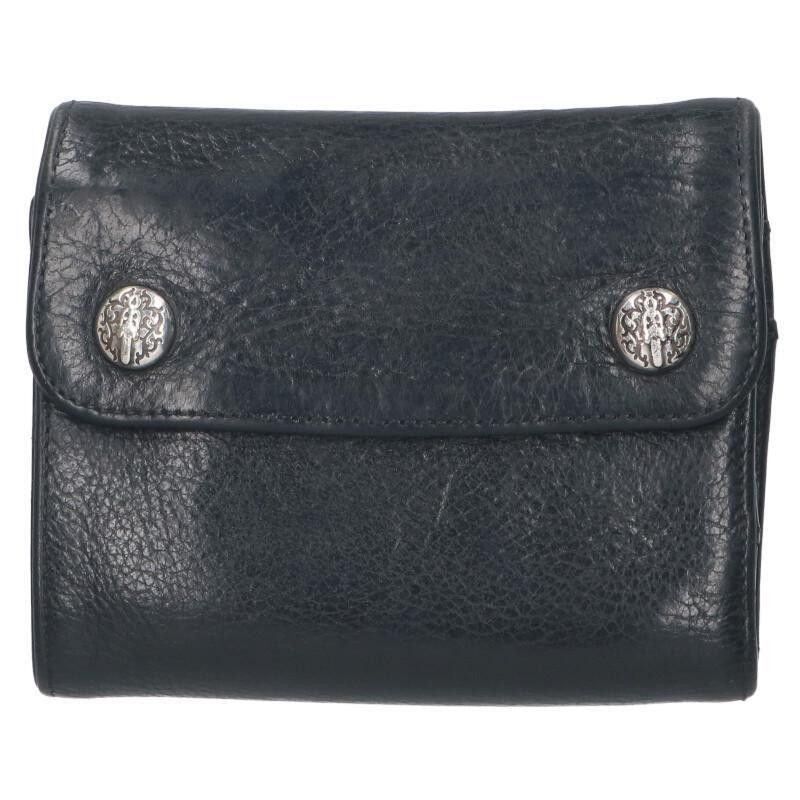 Chrome Hearts Chrome Hearts Wave Mini Cross Ball Button Wallet Size ONE SIZE - 1 Thumbnail