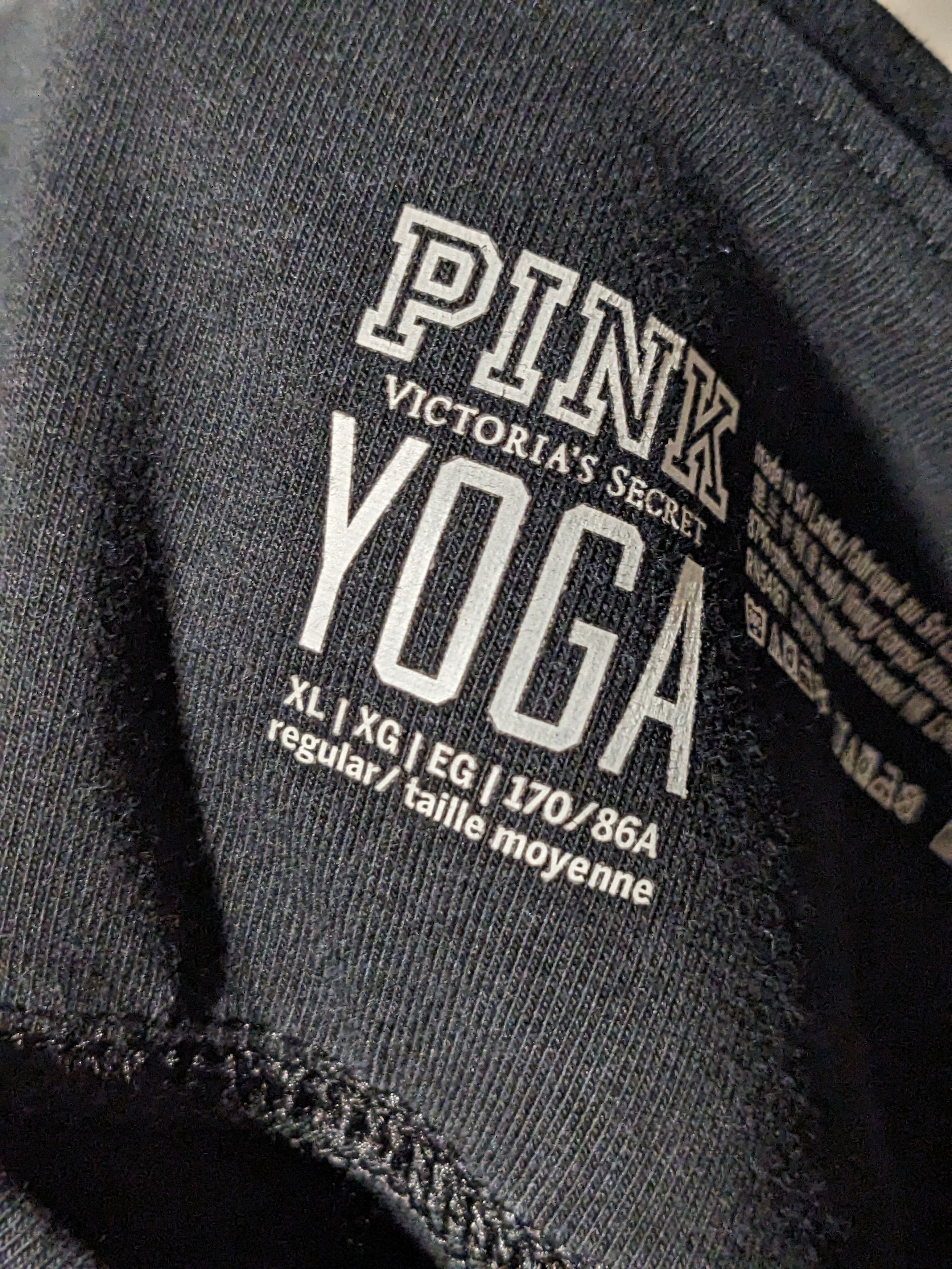 Victoria's Secret × Vintage Pink Victoria's Secret Black X-Large Regular Yoga Pants Size 34" / US 12 / IT 48 - 4 Thumbnail