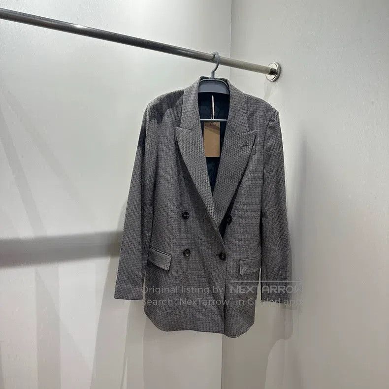 Brunello Cucinelli Brunello Cucinelli Houndstooth wool blazer Size M / US 6-8 / IT 42-44 - 1 Thumbnail