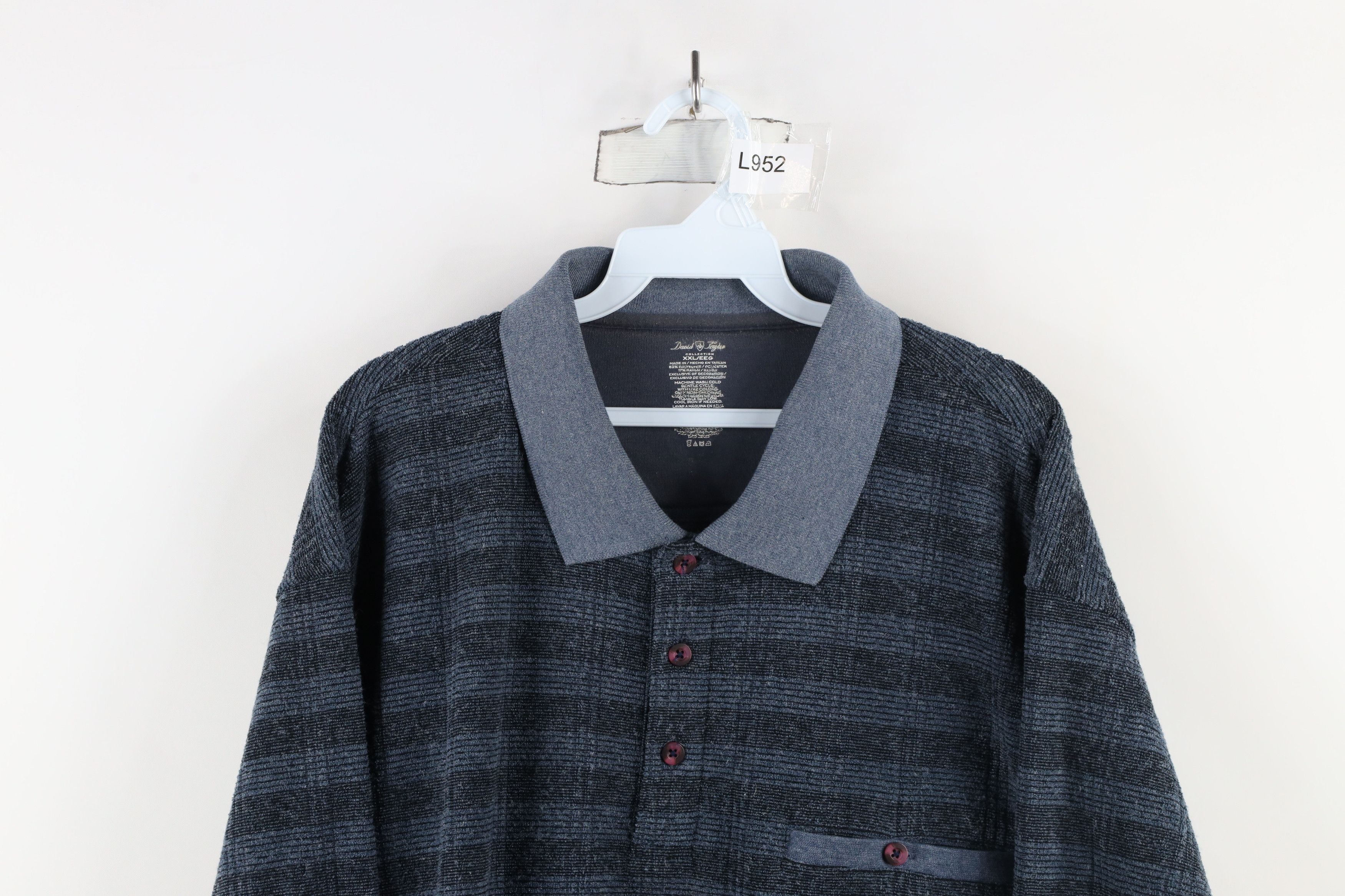Vintage Vintage 90s Streetwear Fleece Collared Pullover Sweater Size US XXL / EU 58 / 5 - 2 Thumbnail