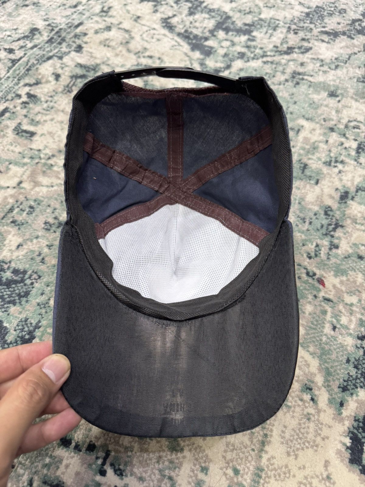 Japanese Brand VINTAGE TOYOTA TOYOPET TECNO HALF TRUCKER CAP HAT Size ONE SIZE - 5 Thumbnail