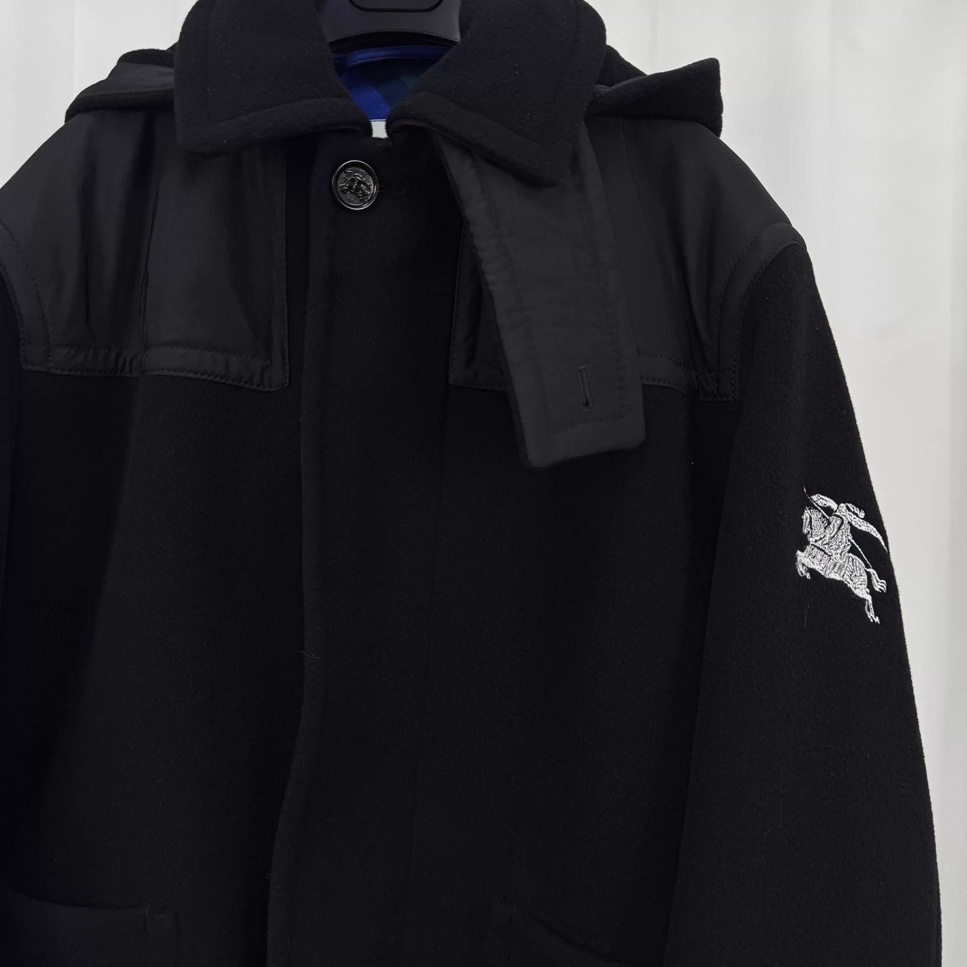 Burberry Burberry 25ss Embroidered Horseferry Wool Coat XS New Size US XS / EU 42 / 0 - 3 Thumbnail