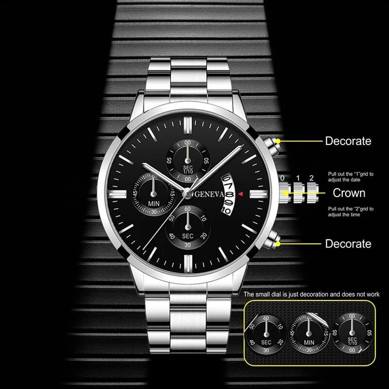 Other Fashion Men Watch Luxury Quartz Business Male Bracelet Size ONE SIZE - 3 Thumbnail
