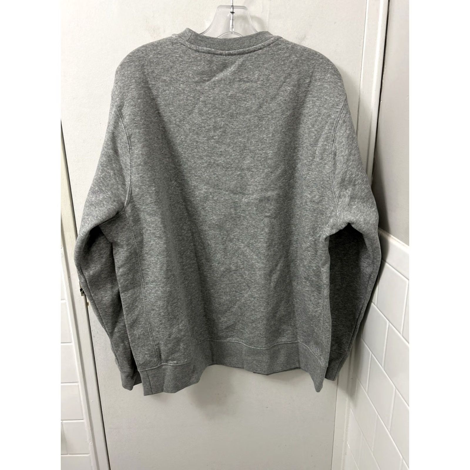 Nike Nike Fleece Crewneck Sweatshirt Mens L Gray Wheel of Luck Lottery Embroidered Logo Graphic Print Sportswear Club Size US L / EU 52-54 / 3 - 7 Thumbnail