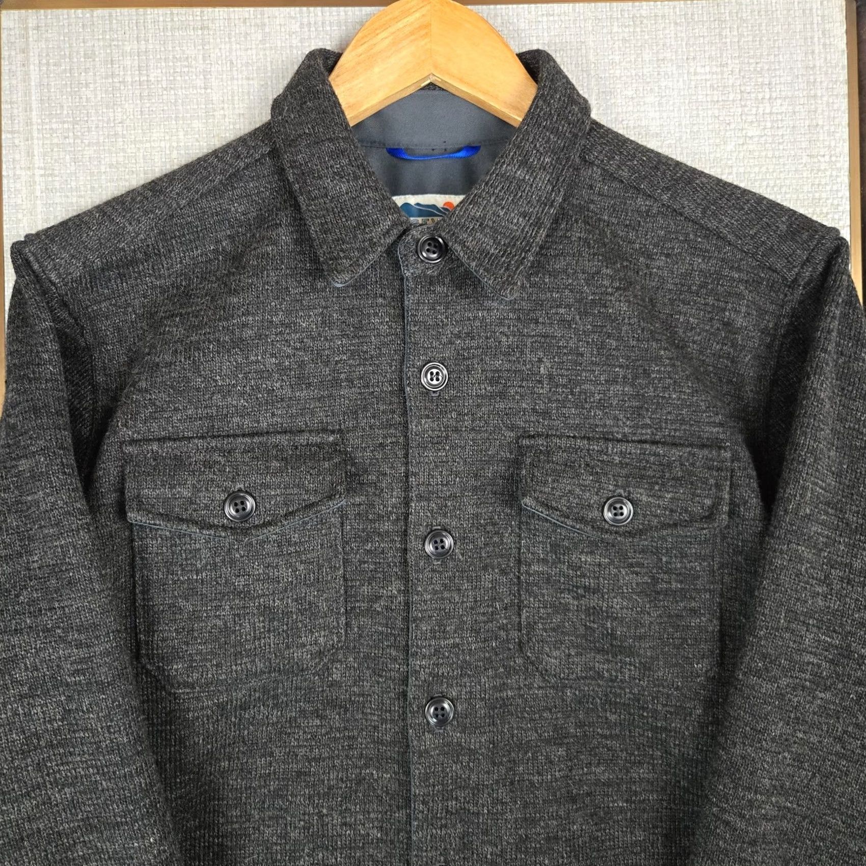 Vintage EDGEVALE Mens Shacket OverShirt Button Front Gray Wool Blend Made in USA Medium Shirt Mens Size US M / EU 48-50 / 2 - 3 Thumbnail