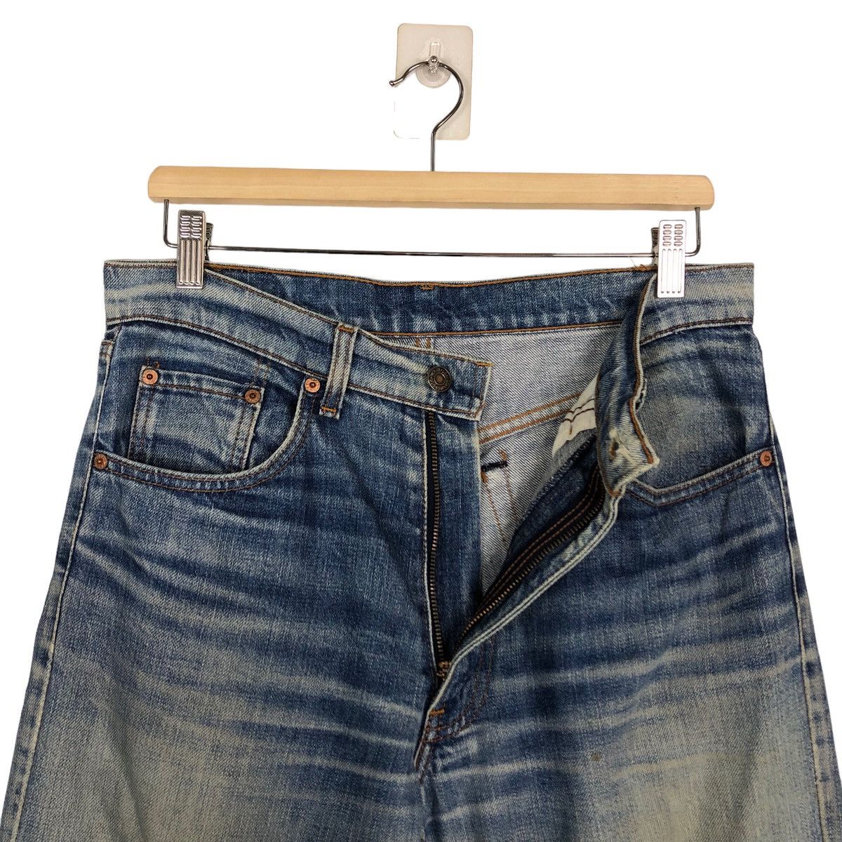 Levi's Made & Crafted 🔥90’s Vintage Levi’s Denim Jeans Distressed Denim Size US 32 / EU 48 - 11 Thumbnail