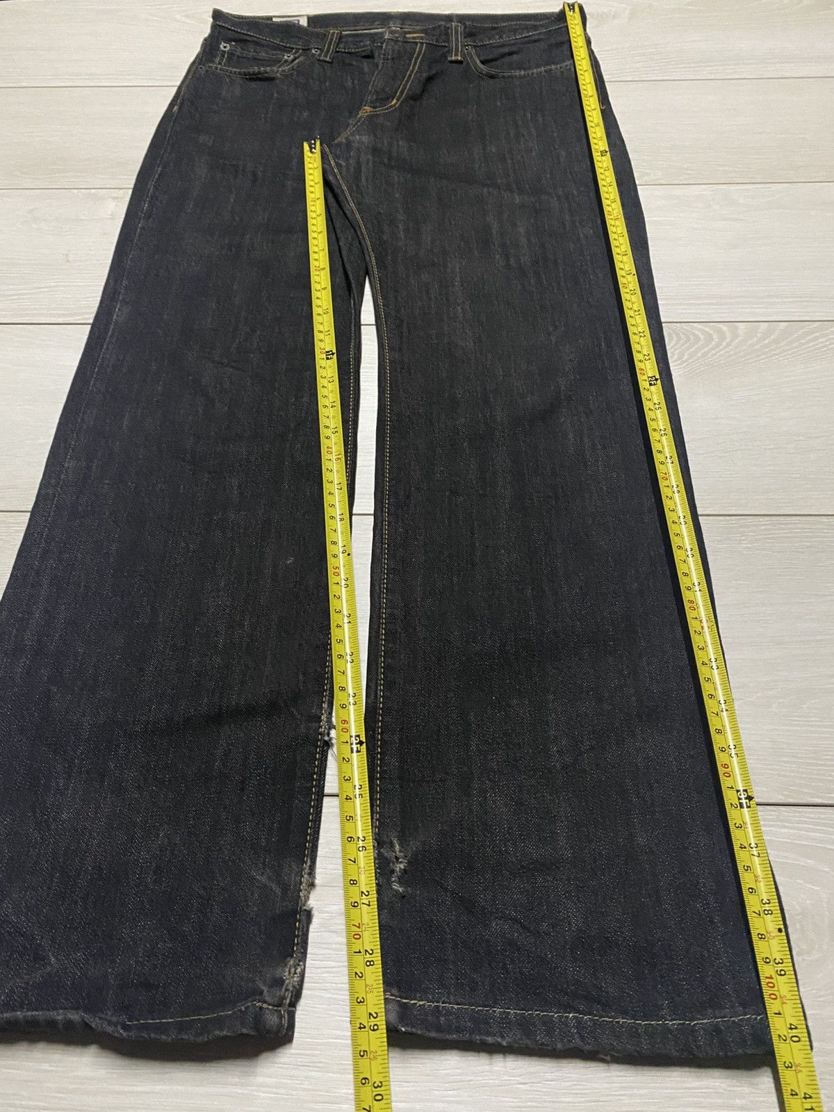 Edwin Japanese Edwin 403 Denim Distressed Loose Jeans Size US 34 / EU 50 - 10 Thumbnail
