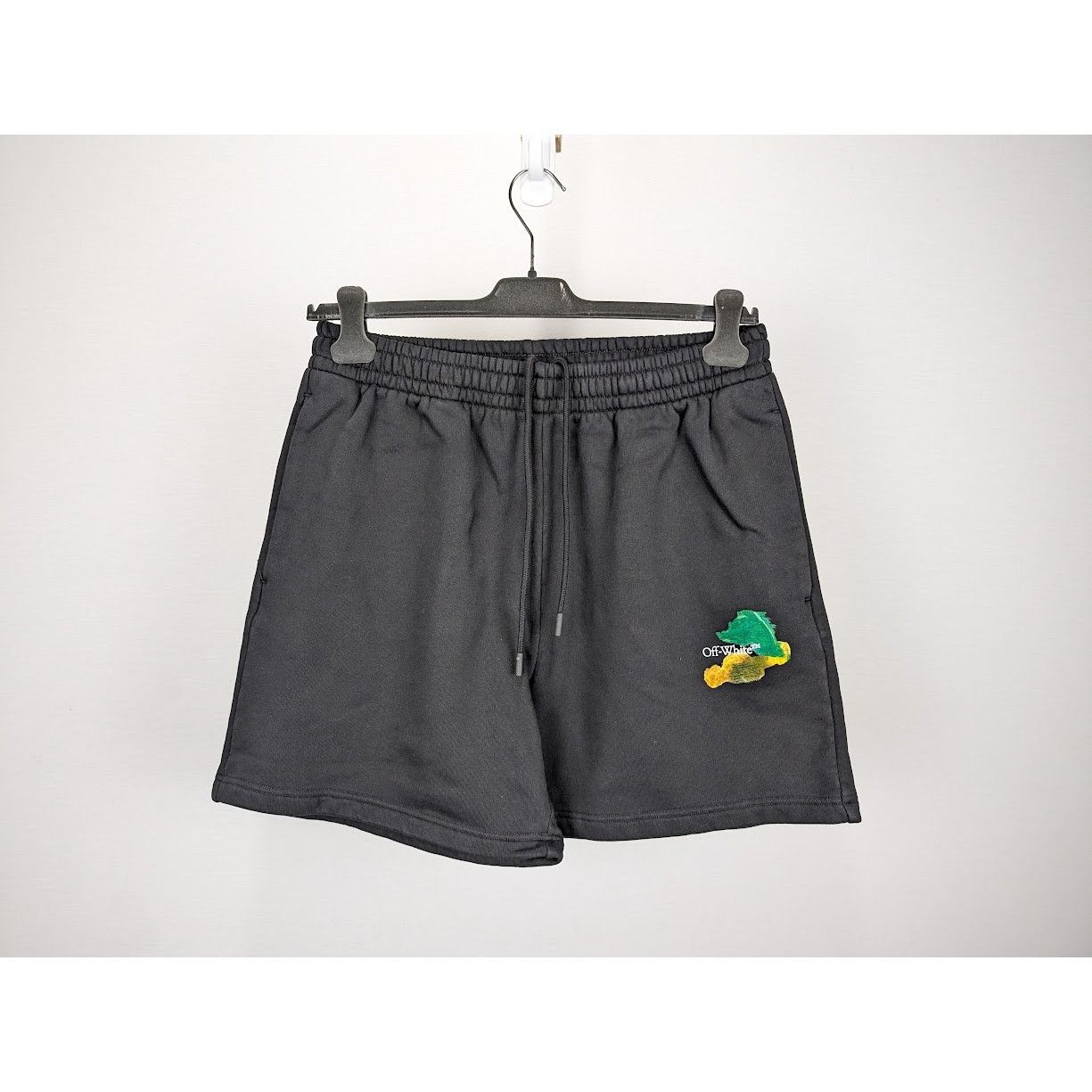 Off-White o1rshd1 Brush Arr Summer Sweatshort in Black/Multicolor Size US 36 / EU 52 - 1 Thumbnail