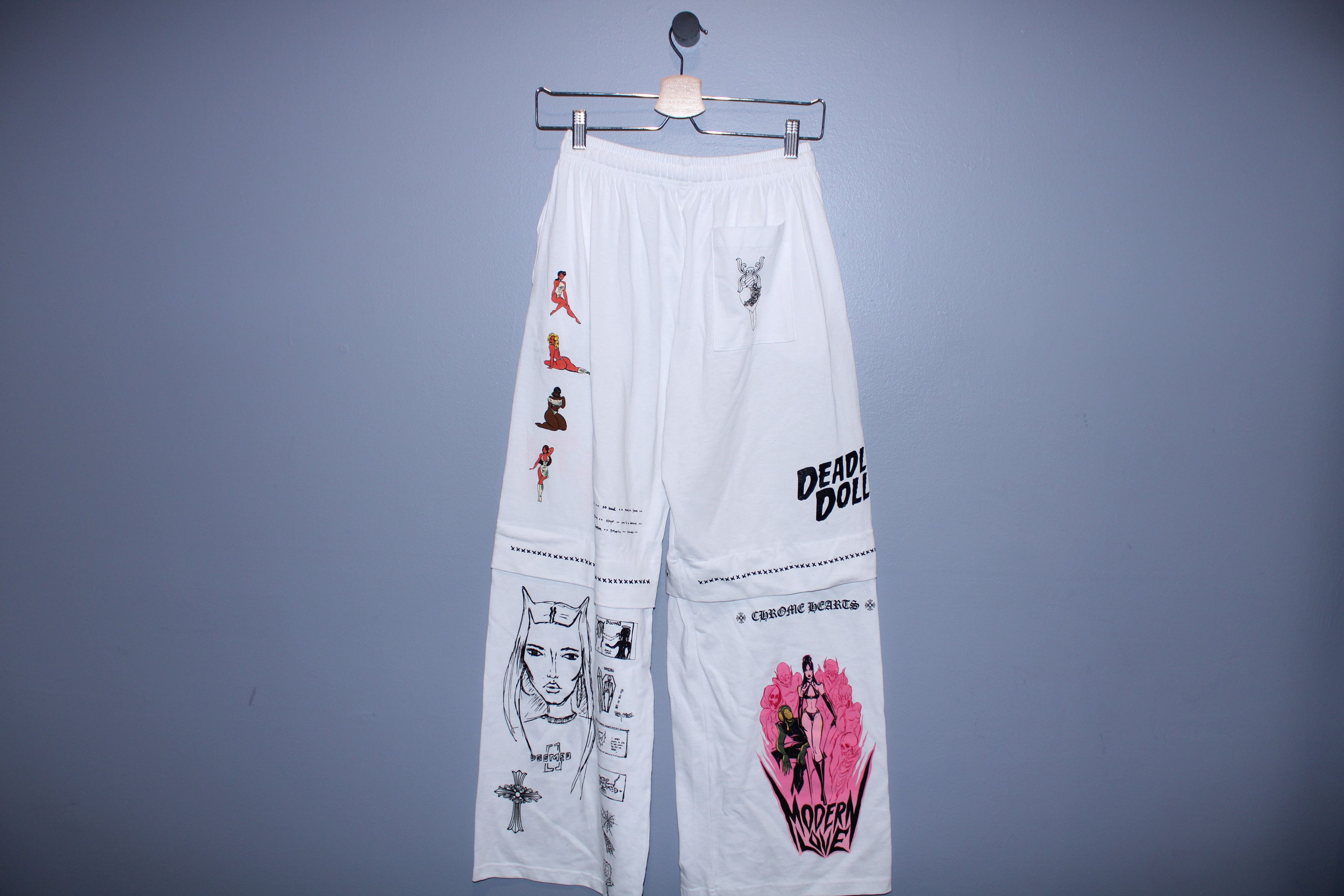 Chrome Hearts Chrome Hearts Deadly Doll Miami Exclusive JJ Sweats Size 32" / US 10 / IT 46 - 2 Thumbnail