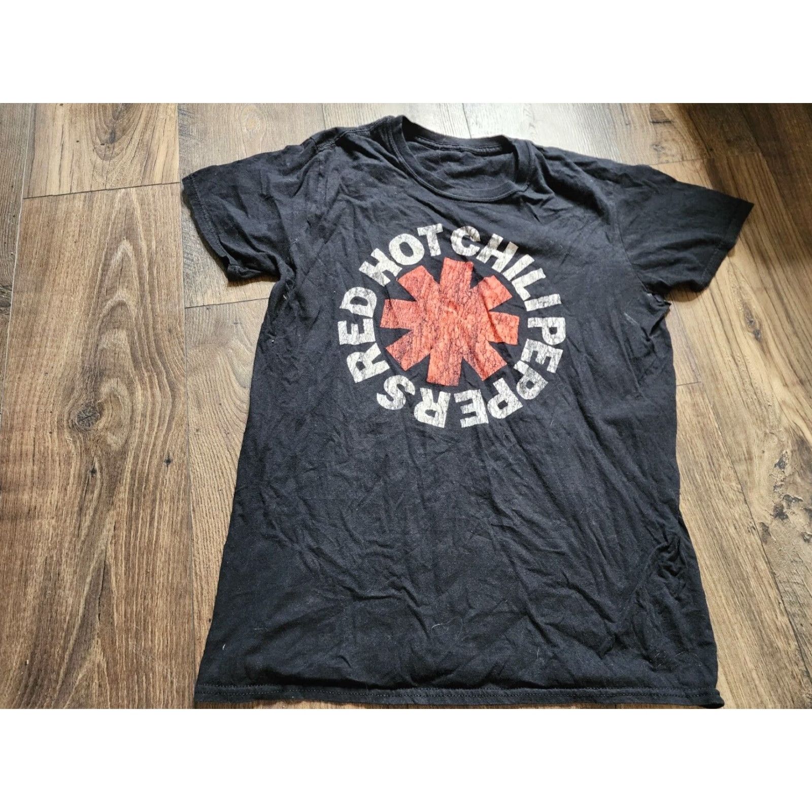 Bravado Red Hot Chili Peppers Mens Black Rock Band T Shirt Short Sleeve Distressed Retro Music Tee Cotton Size US M / EU 48-50 / 2 - 6 Thumbnail