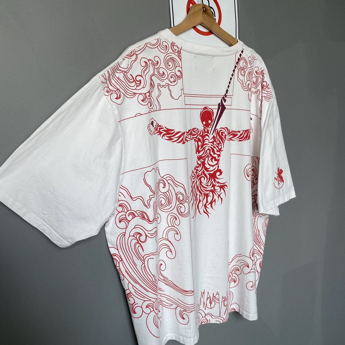 Anime NERV Lilith Evangelion Oversized ERD GRUNGE THRASHED TEE Size US XXL / EU 58 / 5 - 3 Thumbnail