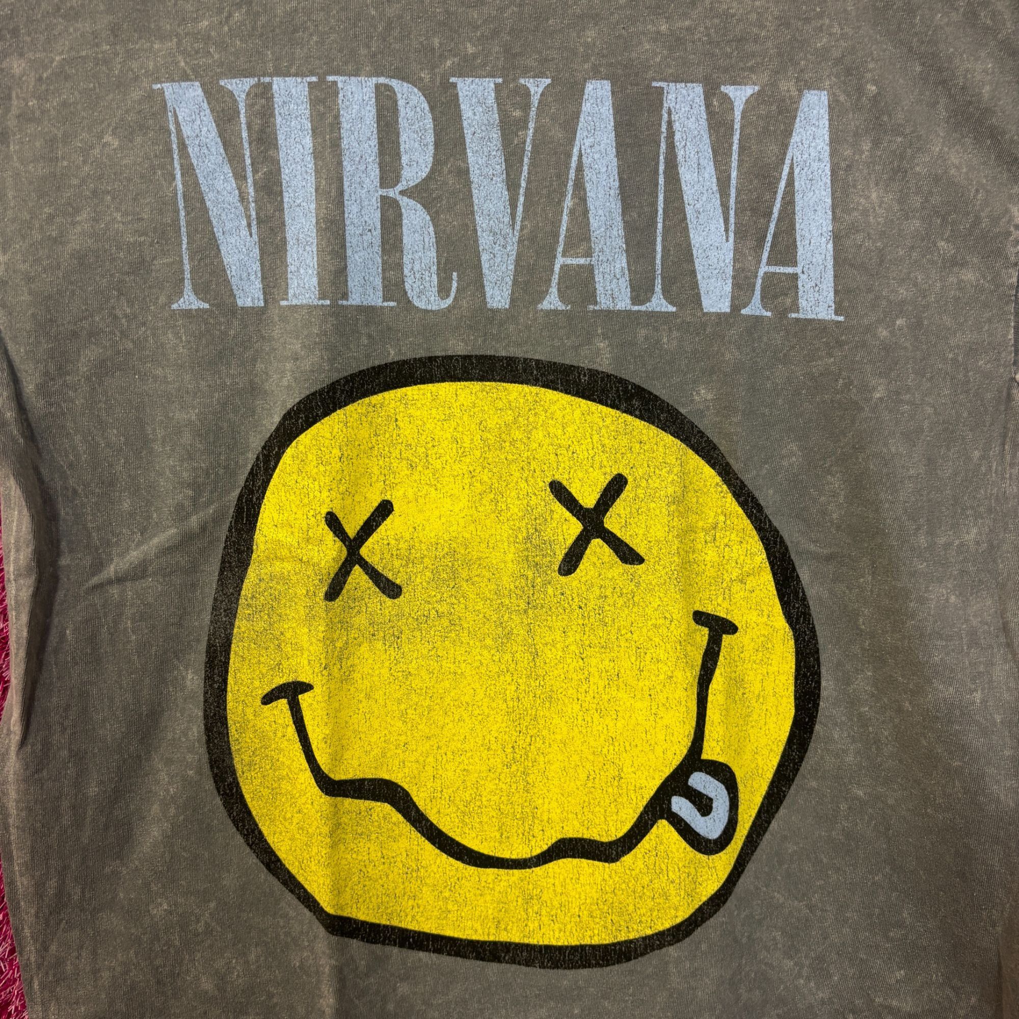 Nirvana Nirvana Nevermind Smiley Face mineral wash tshirt size large Size US L / EU 52-54 / 3 - 2 Thumbnail