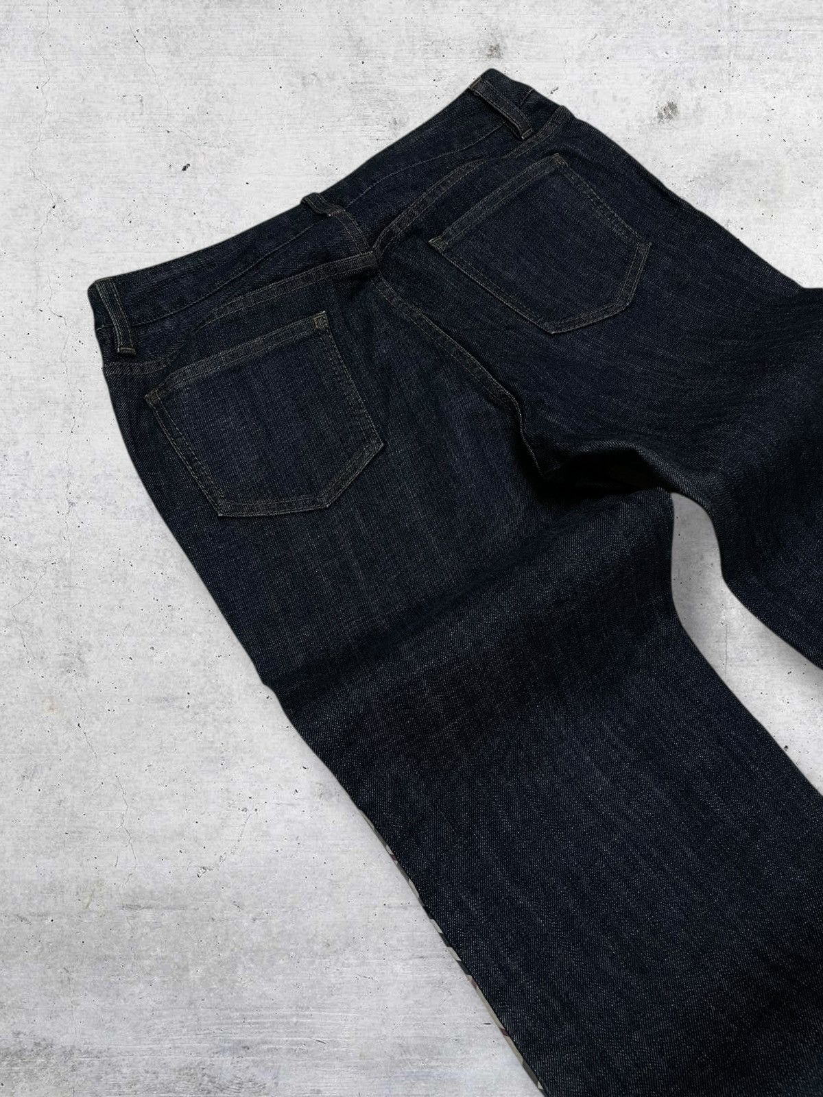 Burberry VINTAGE BURBERRY LONDON DESIGNER FLARED PLATTED OG DENIM Size US 28 / EU 44 - 15 Thumbnail
