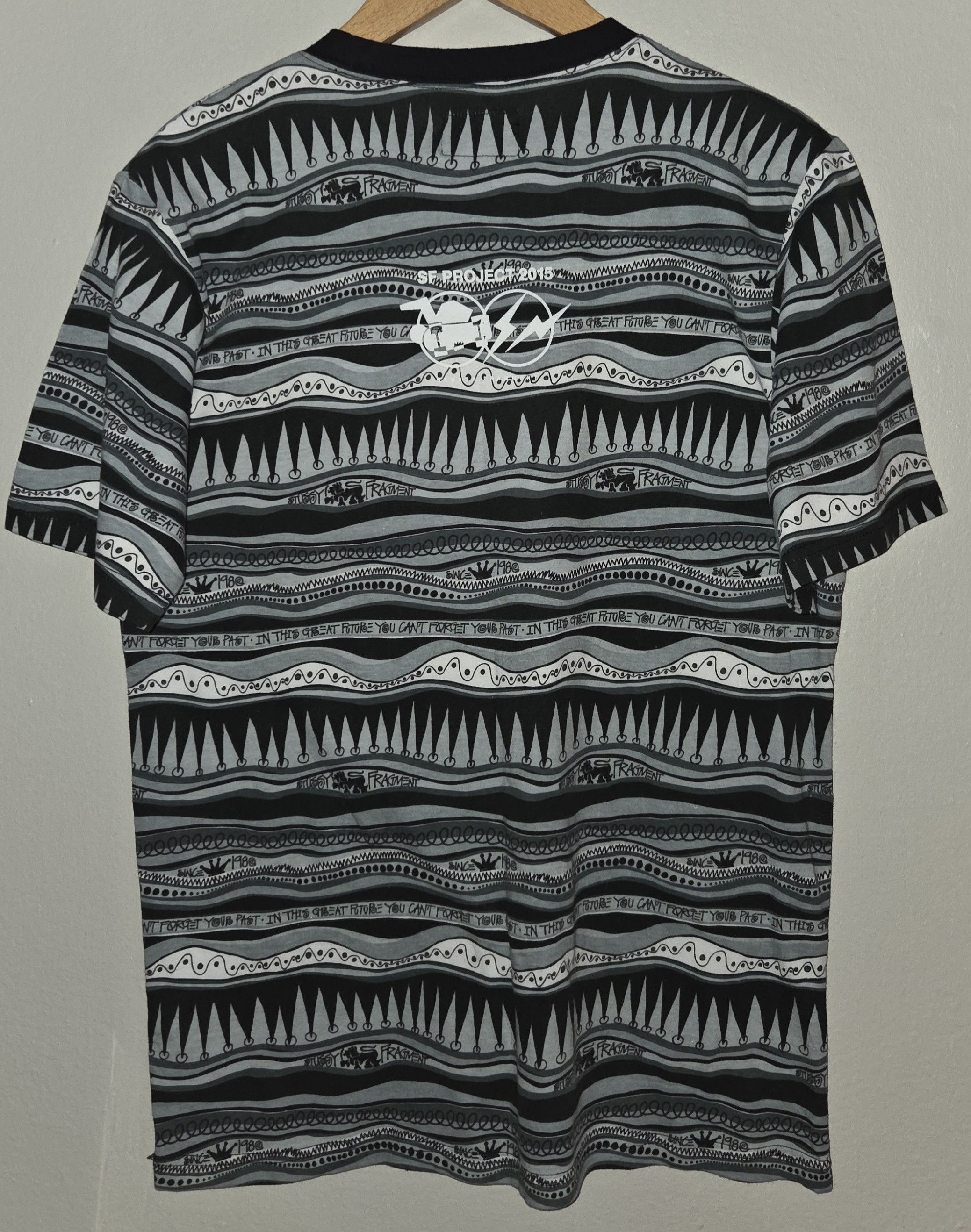 Stussy 2015 Stussy x Fragment Stripe Pocket Tee Size US S / EU 44-46 / 1 - 5 Thumbnail