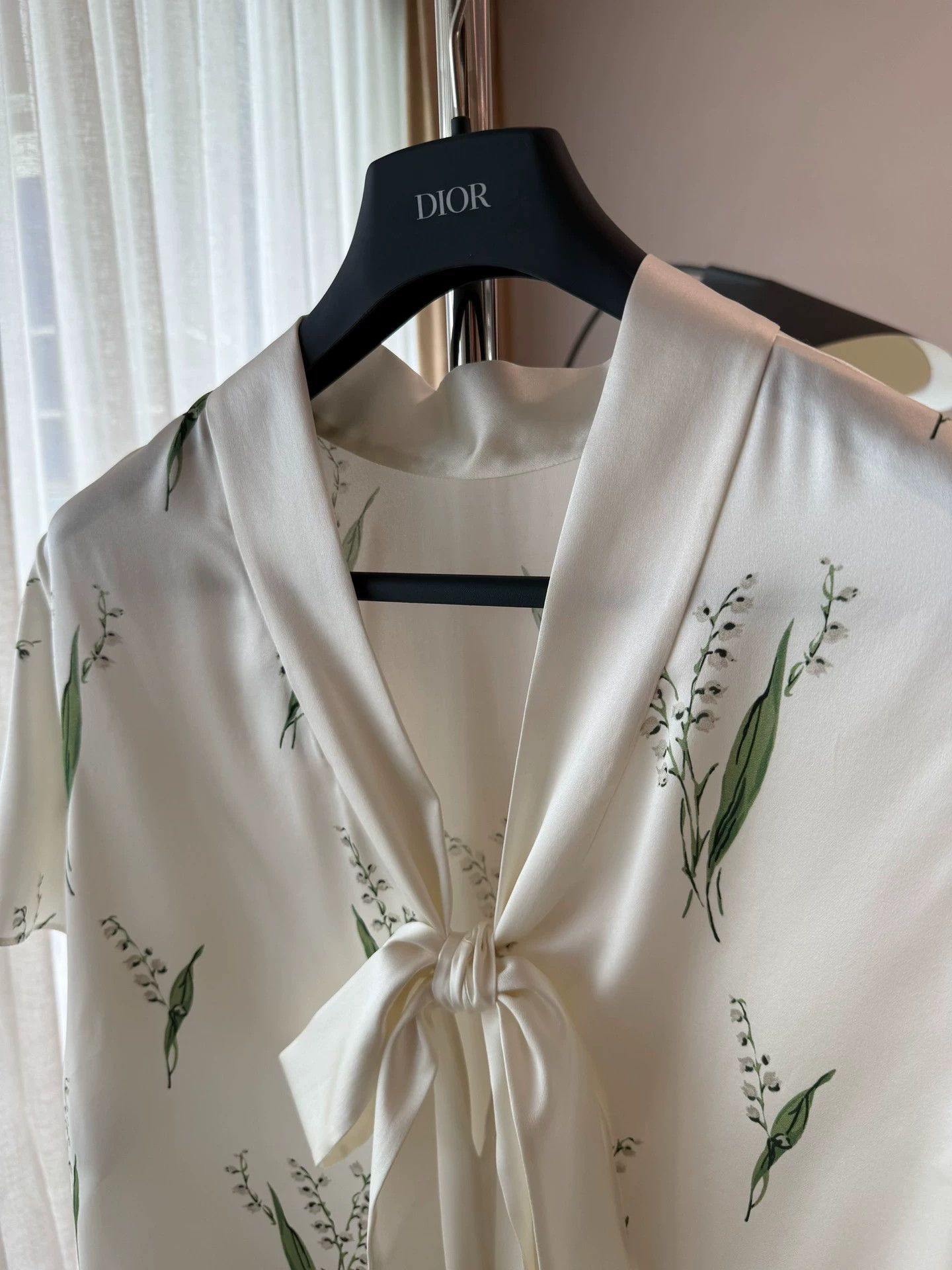 Dior Dior 26 Lily of Valley Silk Sash Top Reversible 38 Size S / US 4 / IT 40 - 4 Thumbnail