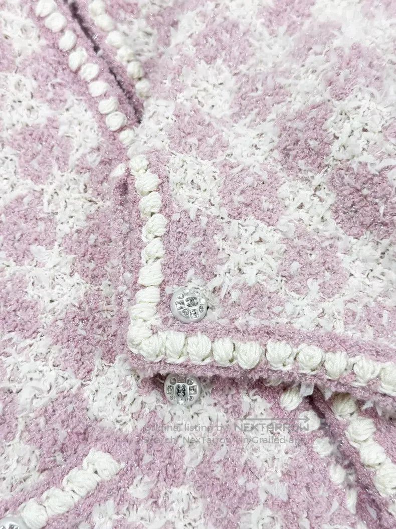 Chanel Chanel Plaid checkerboard checkered diamond buckle long-sl Size S / US 4 / IT 40 - 5 Thumbnail
