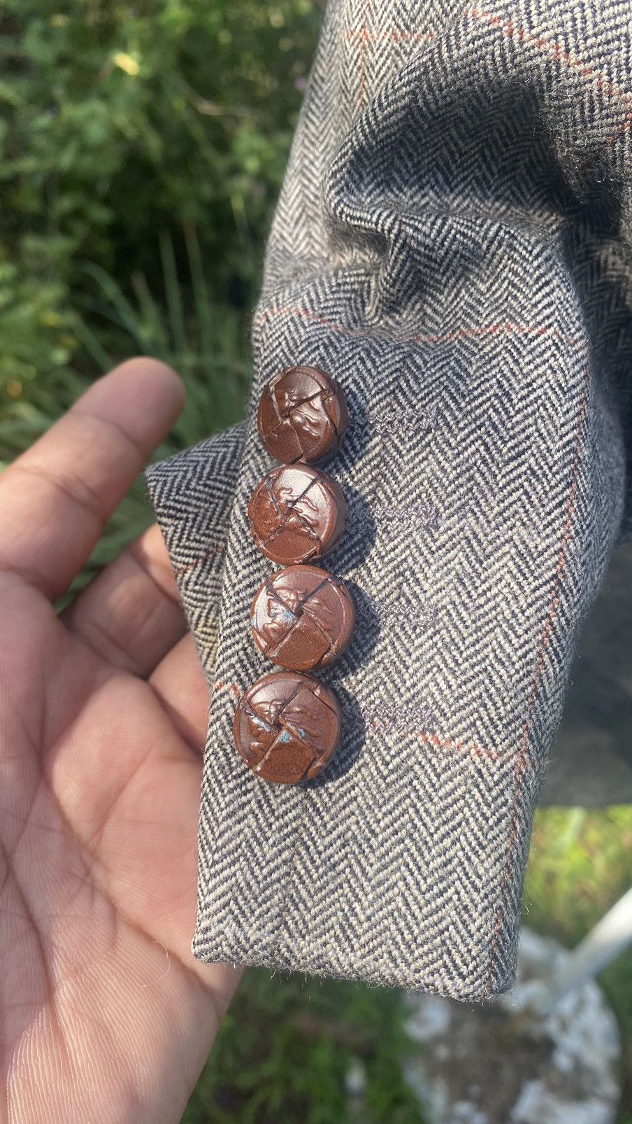 Burberry Rare Vintage Burberry Wool Check Blazer 2-Button Size 38R - 4 Thumbnail