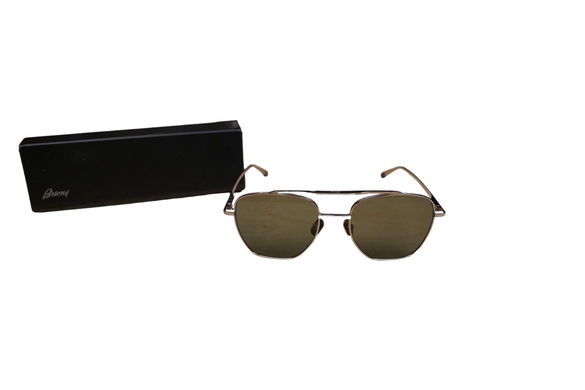 Brioni Brioni Sunglasses Titanium Silver Sunglasses Aviator Size ONE SIZE - 4 Thumbnail