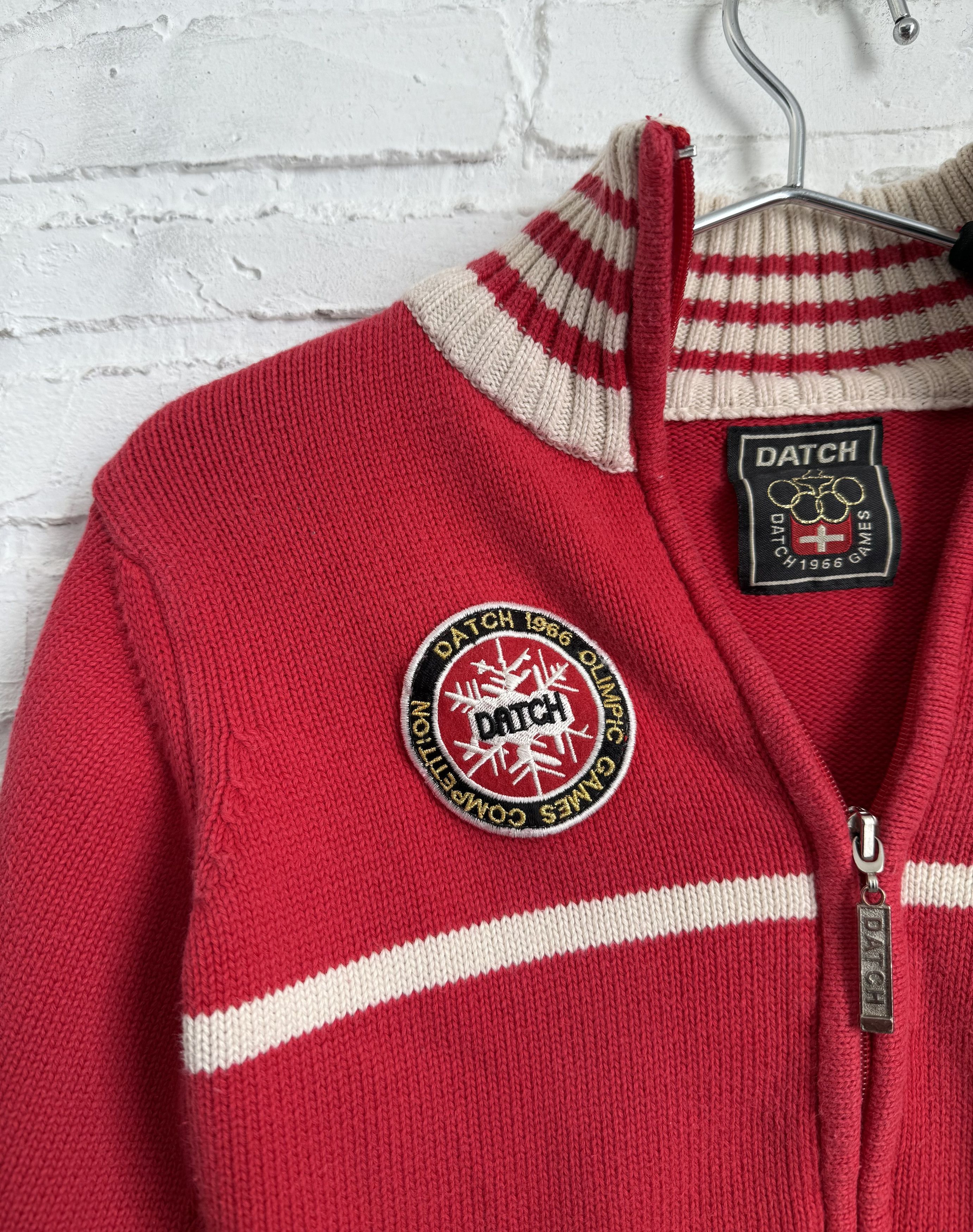 Other Y2K DATCH St. Moritz 1966 Zip Up Knit Sweater Olympic Games Size US S / EU 44-46 / 1 - 10 Thumbnail