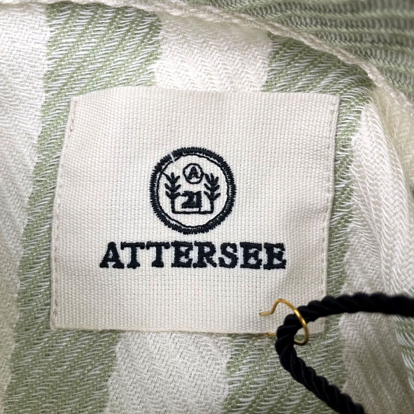 Vintage VINTAGE Attersee Caftan Tunic Dress Cypress Stripe Herringbone XS Green NI? Size XS / US 0-2 / IT 36-38 - 3 Thumbnail