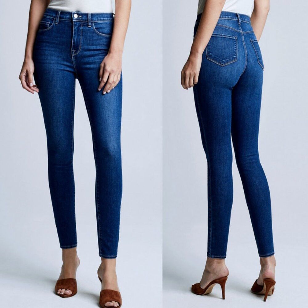L'AGENCE NWT New $275 L'AGENCE Monique High Rise Skinny Jeans Size 2 Size 23" - 1 Thumbnail