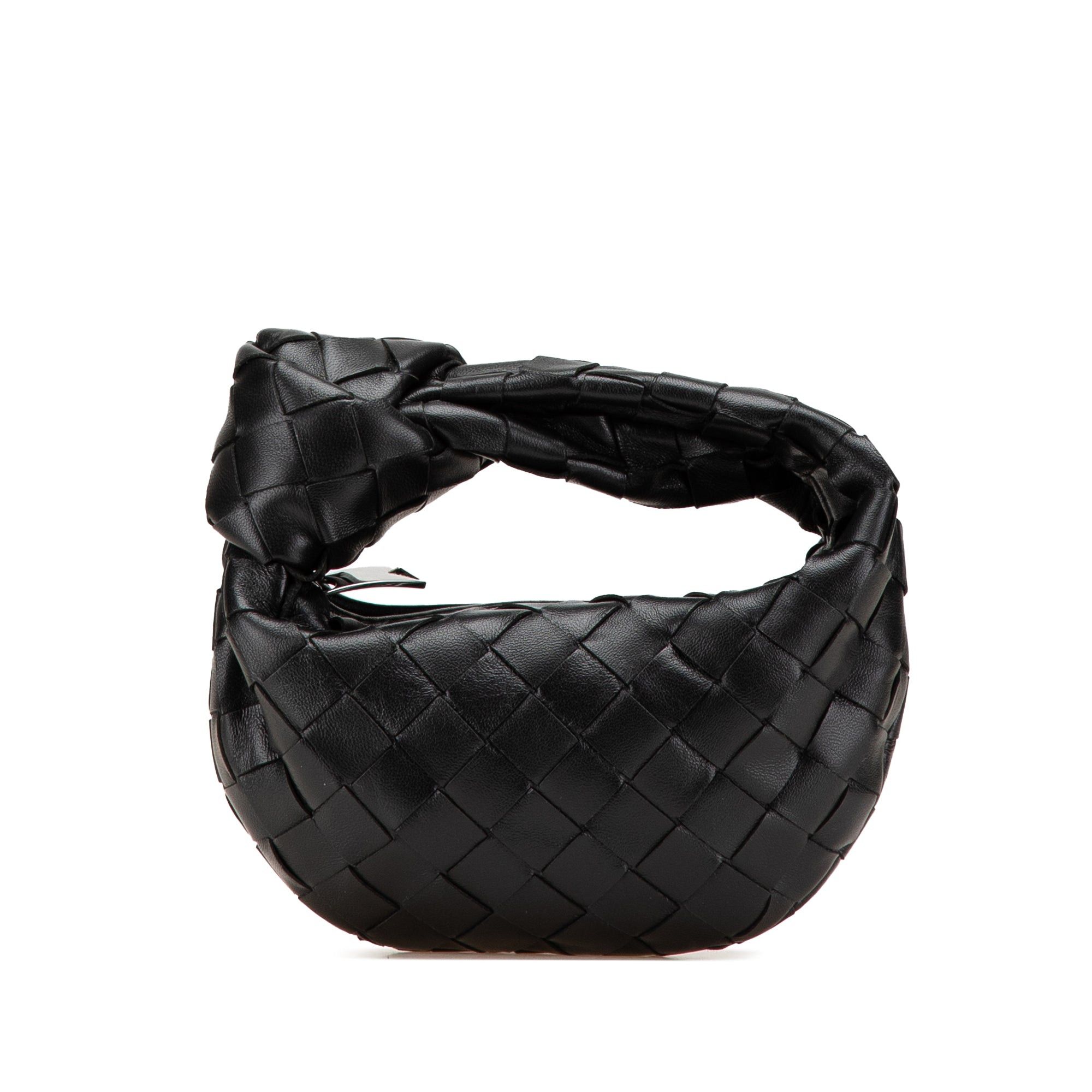 Bottega Veneta Bottega Veneta Candy Nappa Intrecciato Jodie Black Size ONE SIZE - 1 Thumbnail