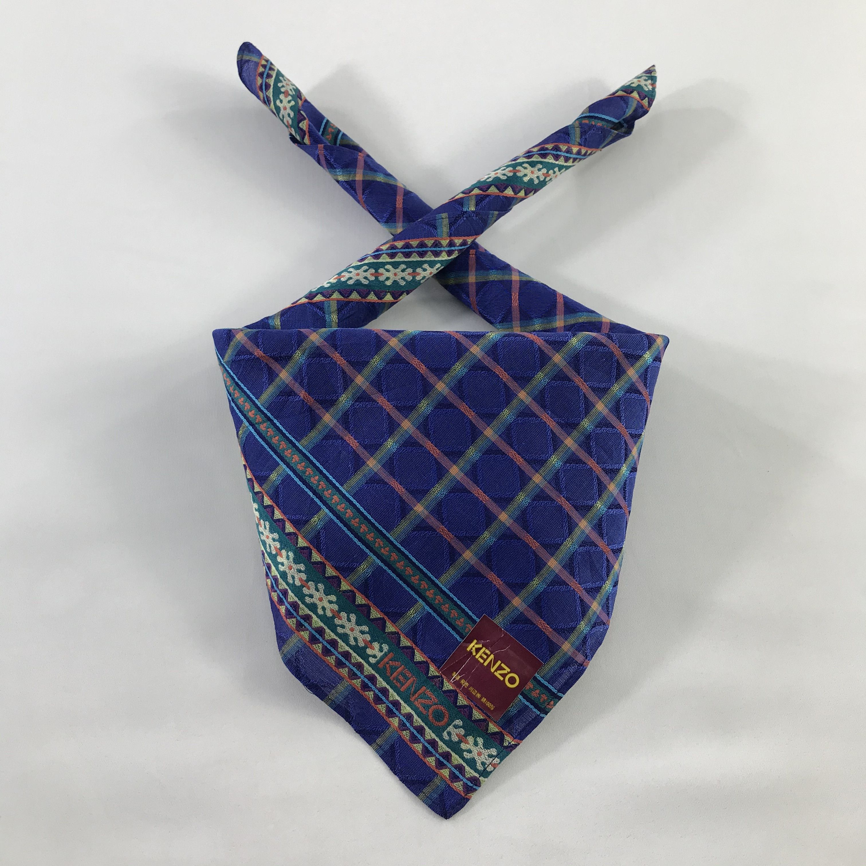 Kenzo × Vintage Kenzo Bandana / Handkerchief / Neckerchief - S549 Size ONE SIZE - 3 Thumbnail