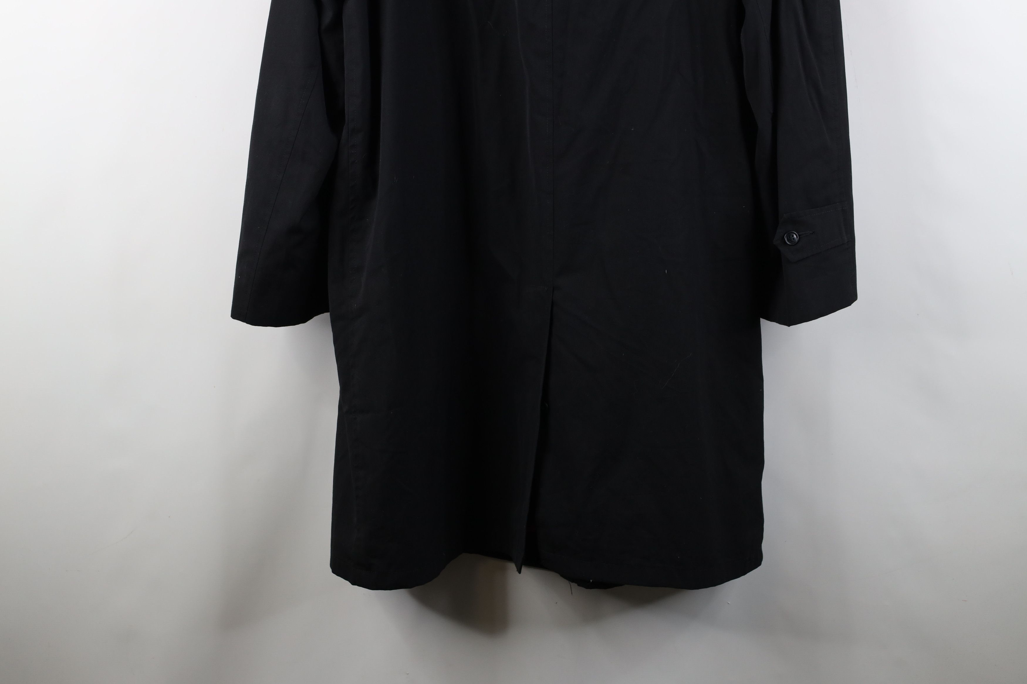 Vintage Vintage 50s 60s Streetwear Trench Coat Rain Jacket Black USA Size US XL / EU 56 / 4 - 12 Thumbnail