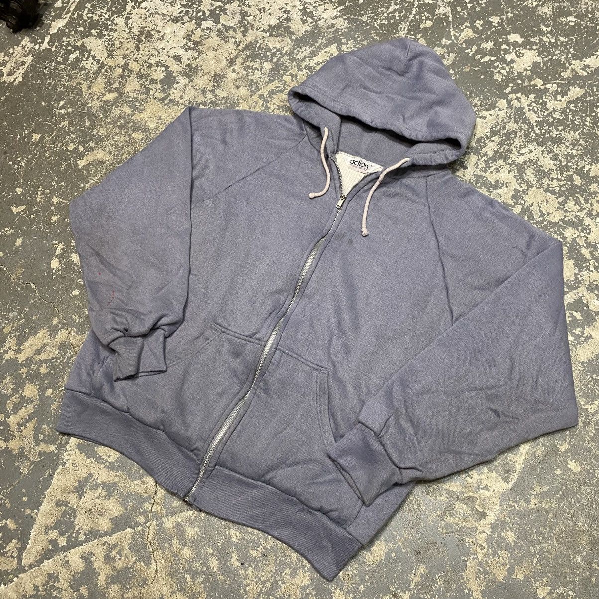 Japanese Brand × Vintage Vintage Action Waffle Insulated Thermal Lined Zip Hoodie Size US L / EU 52-54 / 3 - 2 Thumbnail