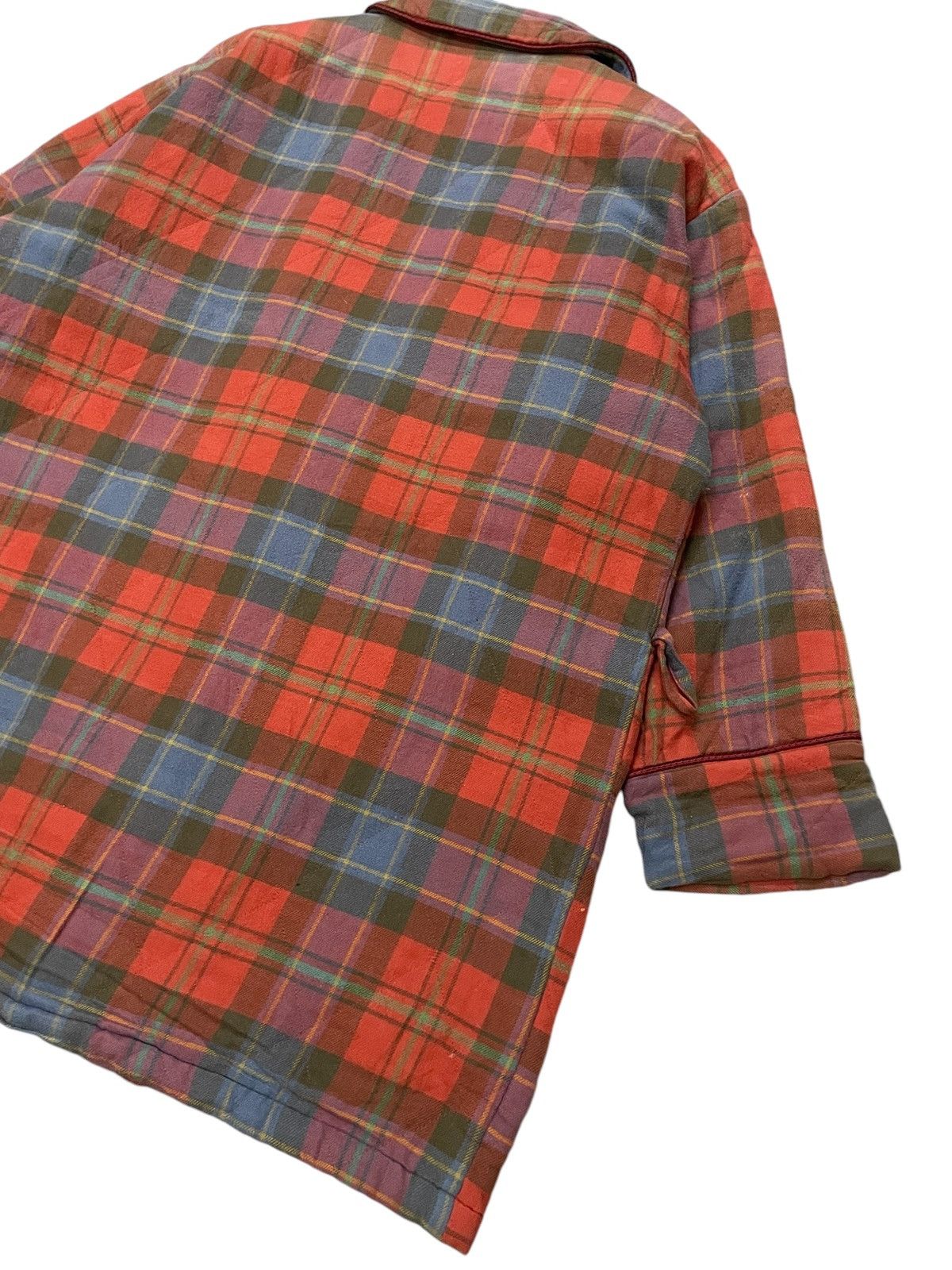 Vintage × Yves Saint Laurent Vintage YSL Checks Plaid bath robe Embroidered Jacket Size US M / EU 48-50 / 2 - 8 Thumbnail