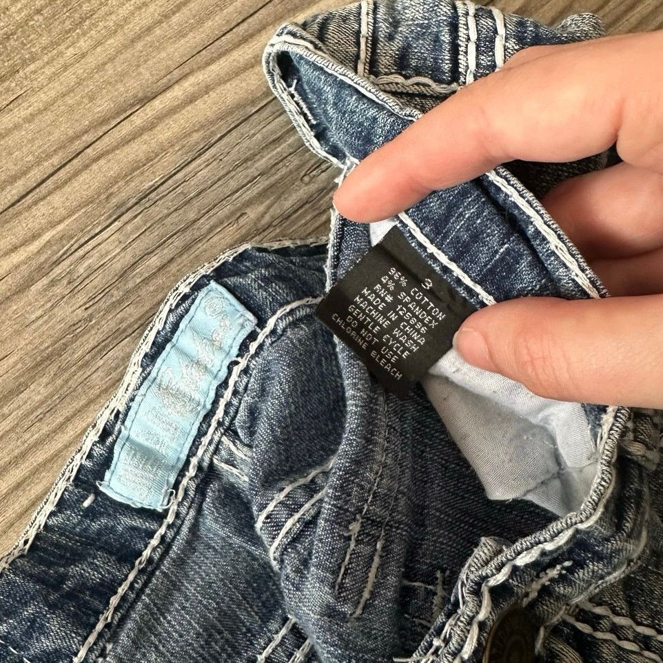 Other jean station white and light blue contrast stitch jeans Size 28" / US 6 / IT 42 - 6 Thumbnail