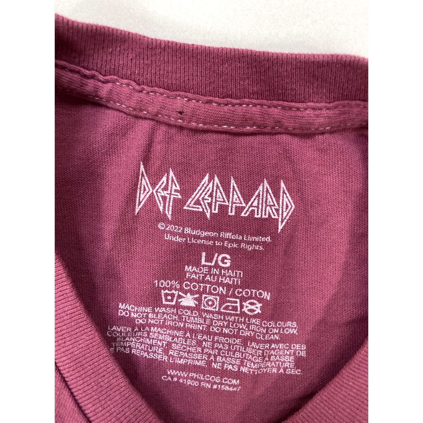 Vintage VINTAGE Def Leppard T-Shirt Men Large Short Sleeve Crew Neck Graphic Print Logo Cotton Red Band Music Merch Shirts Mens Size US L / EU 52-54 / 3 - 4 Thumbnail