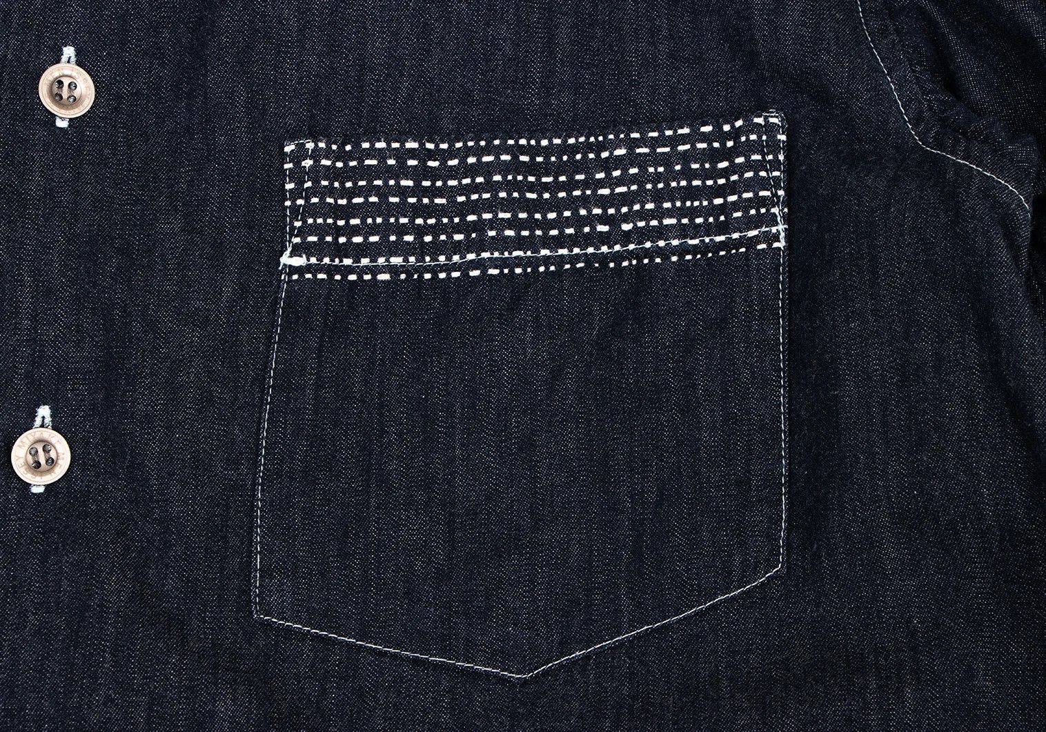 Issey Miyake Cotton Stitch Denim Shirt in Indigo Size US S / EU 44-46 / 1 - 7 Thumbnail