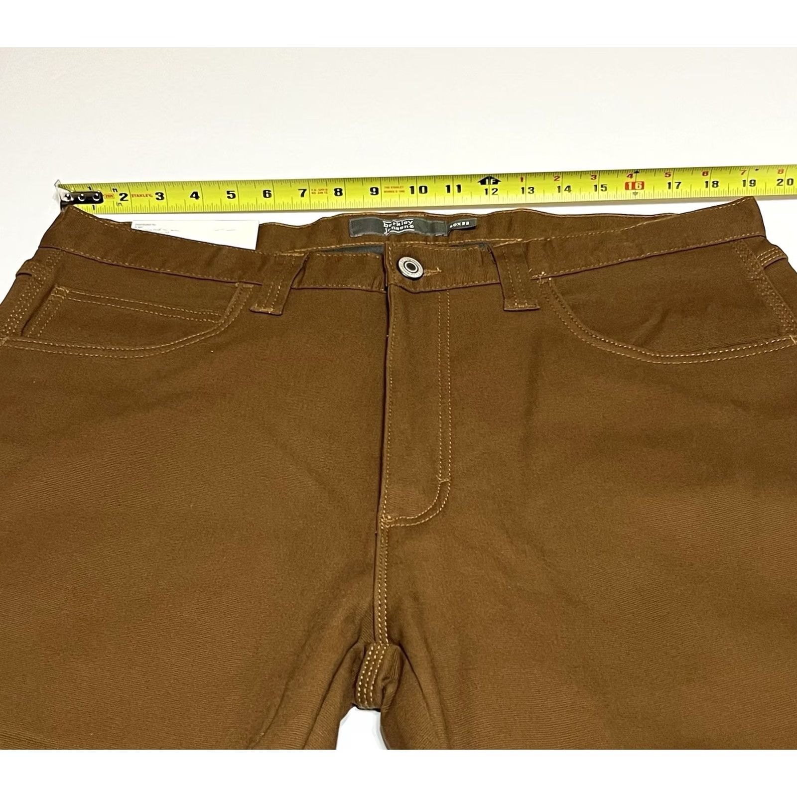 Vintage Berkley Berkley Jensen Carpenter Pants Men 5-Pocket Design Relaxed Cotton Spandex Fleece Lined Brown 38x32 NWT Size US 38 / EU 54 - 3 Thumbnail