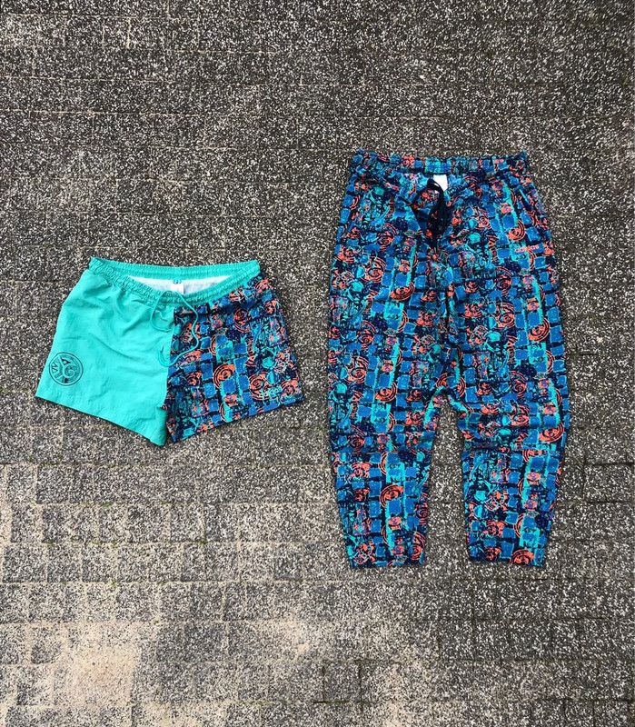 Adidas × Vintage 2in1 Adidas 90s vintage abstract sweatpants + shorts L/XL Size US 36 / EU 52 - 1 Thumbnail