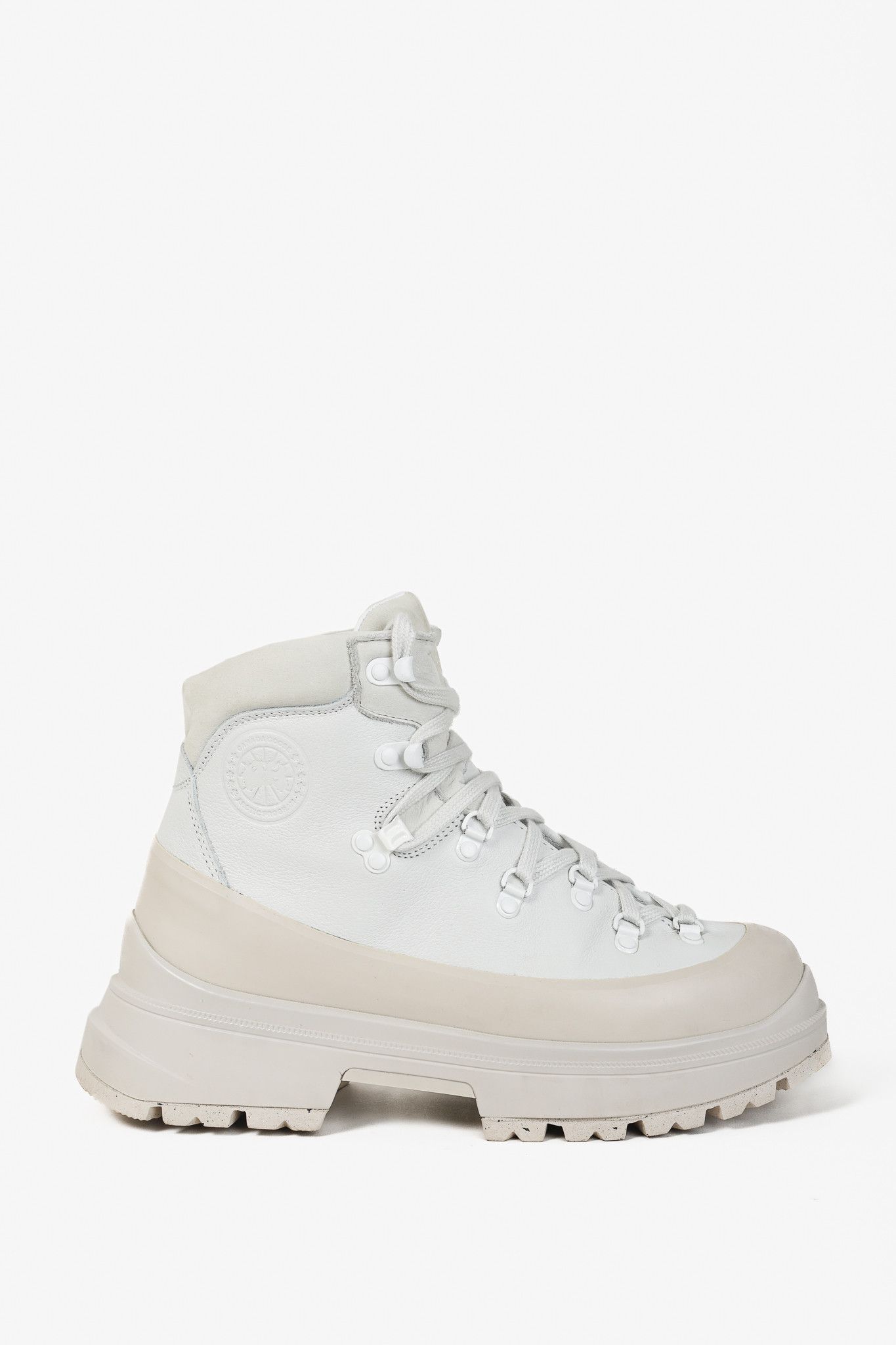 Canada Goose Canada Goose Journey White and Beige Leather Lug Ankle Boots Size US 9.5 / IT 39.5 - 1 Thumbnail