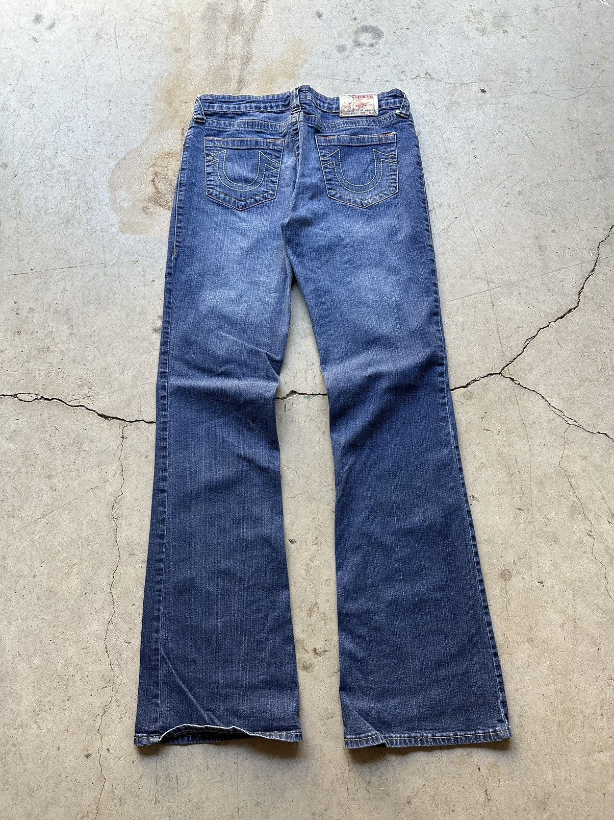 True Religion Y2K Vintage True Religion flared denim jeans Size 36" / US 14 / IT 50 - 1 Thumbnail