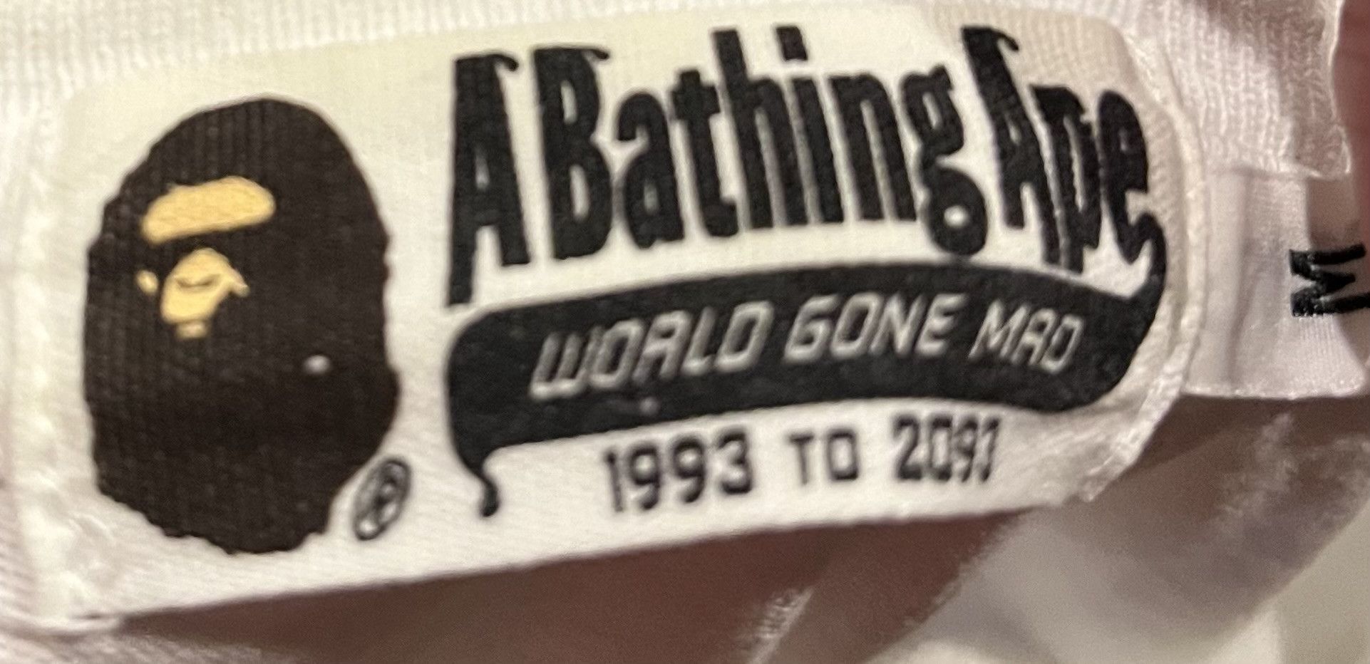 Bape Bape logo tee shirt Size US M / EU 48-50 / 2 - 4 Thumbnail