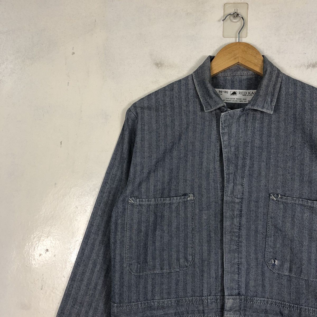 Vintage Coverall Overall OOD Fellow RedKap Size US 32 / EU 48 - 7 Thumbnail