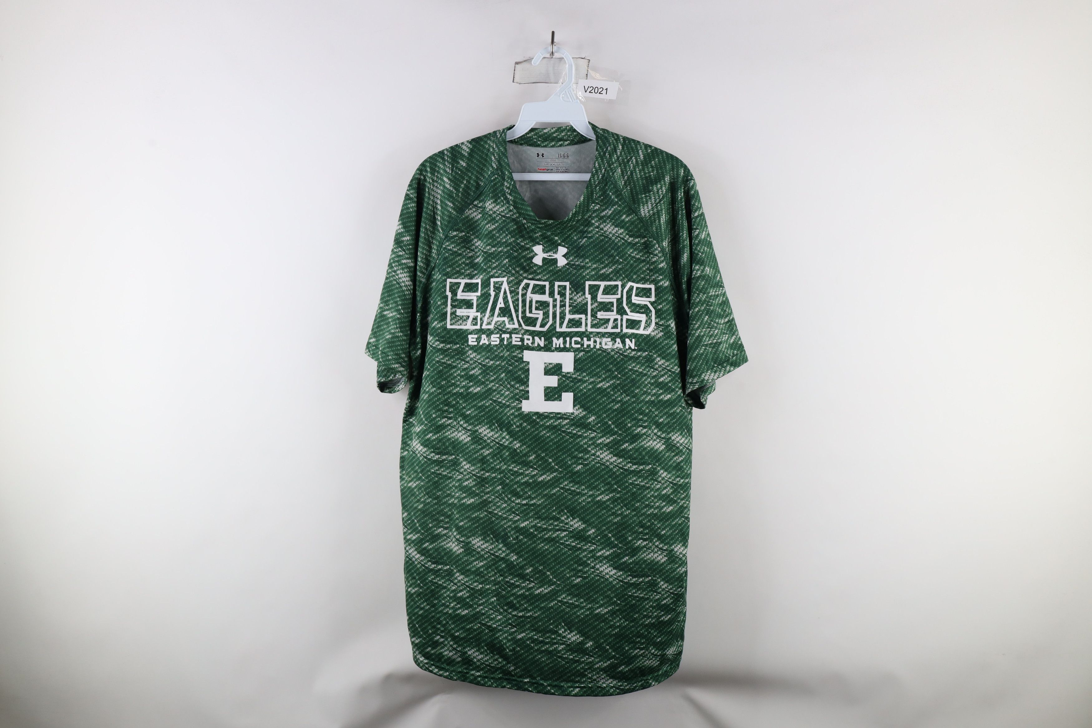 Under Armour × Vintage Under Armour Out Eastern Michigan University T-Shirt Green Size US L / EU 52-54 / 3 - 1 Thumbnail