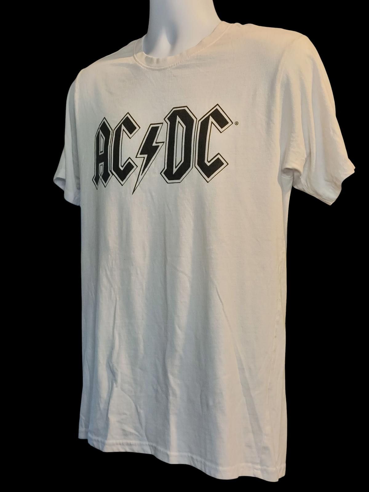 AC/DC AC/DC Logo White Men's T-Shirt Size US L / EU 52-54 / 3 - 5 Thumbnail