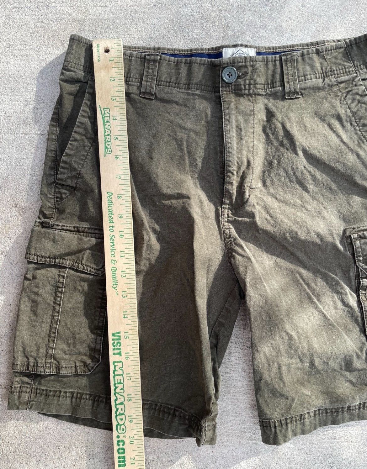 St. Johns Bay St. John’s Bay Men’s Cargo Shorts 34 – Olive Green – Cotton Size US 34 / EU 50 - 7 Thumbnail