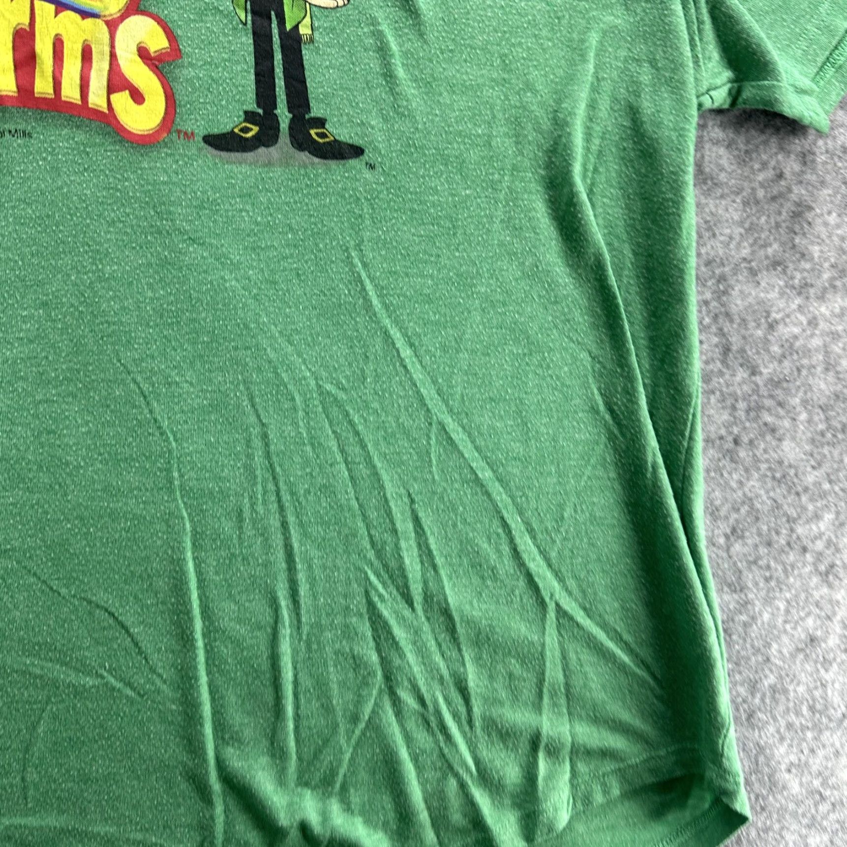 Rainbow Lucky Charms Shirt Mens XL Green Cereal Graphic Tee Crewneck Rainbow Cartoon Tee Shirts Size US XL / EU 56 / 4 - 5 Thumbnail