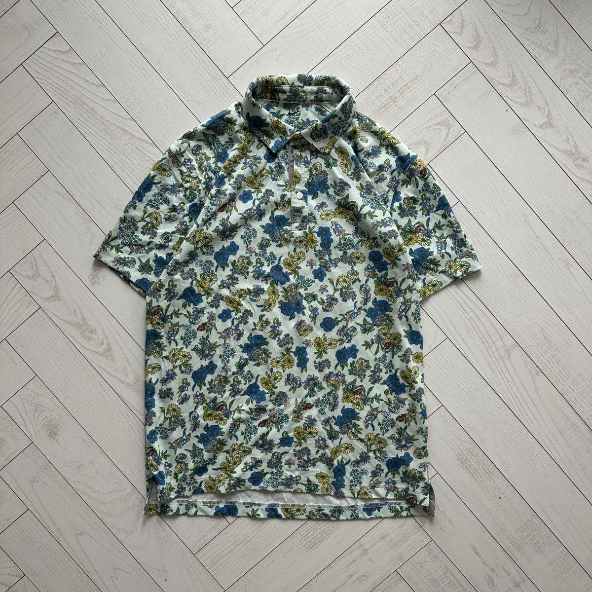 Nike Nike polo golf floral print streetwear vintage rare lobster Size US M / EU 48-50 / 2 - 4 Thumbnail
