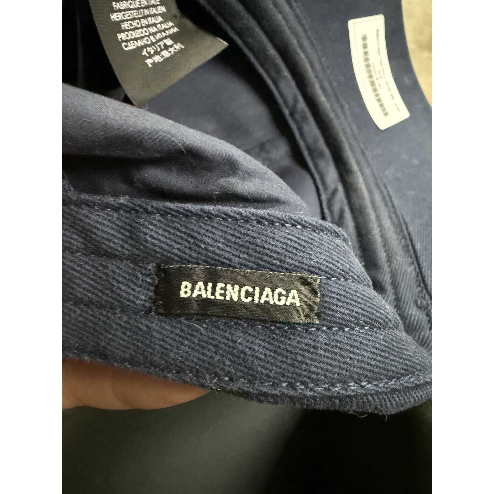 Balenciaga Balenciaga Cap Navy White BB Used Large Size ONE SIZE - 6 Thumbnail