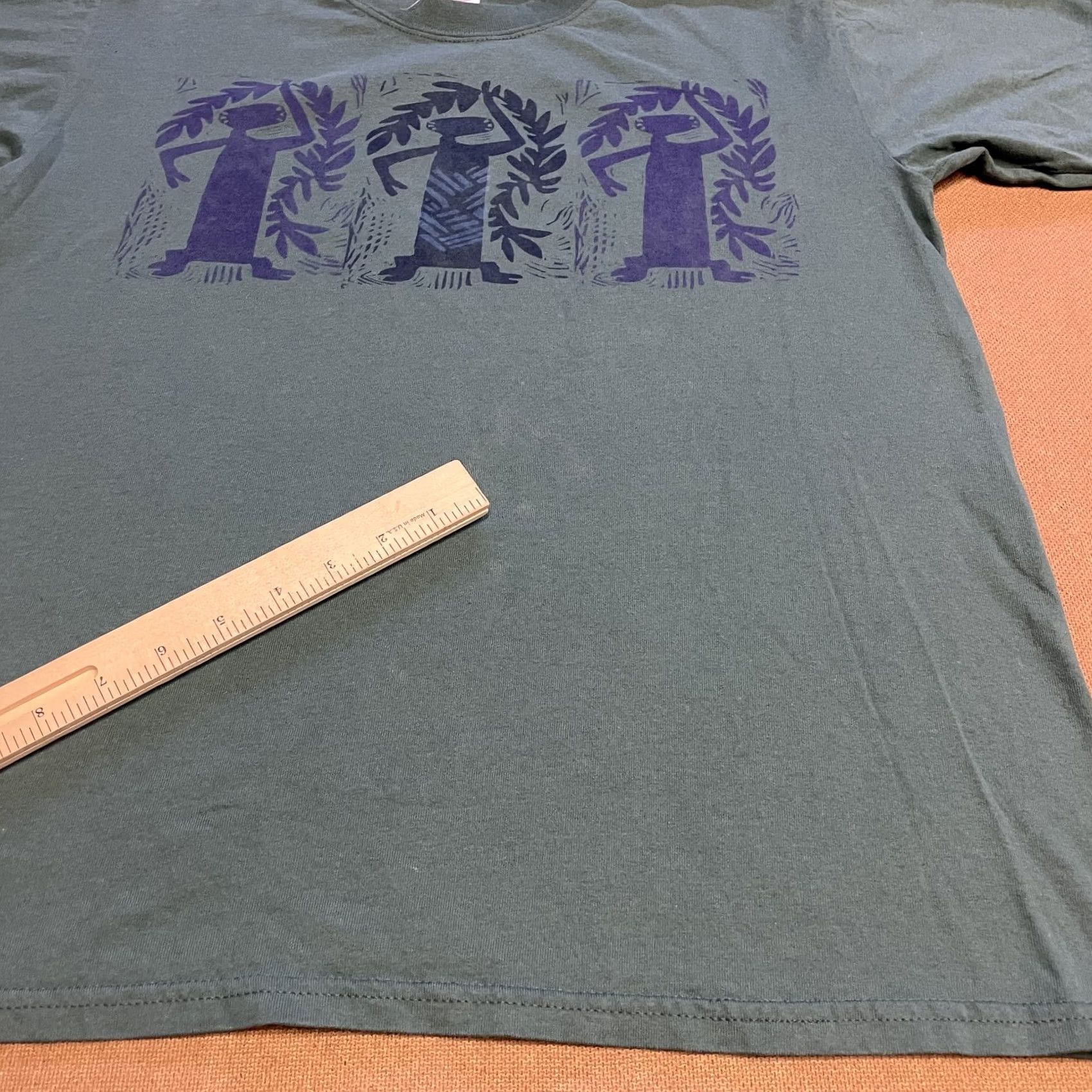 Gildan Gildan Shirt Mens Medium Green Molokai Hawaii Tribal Graphic Tee Ultra Cotton Size US M / EU 48-50 / 2 - 2 Thumbnail